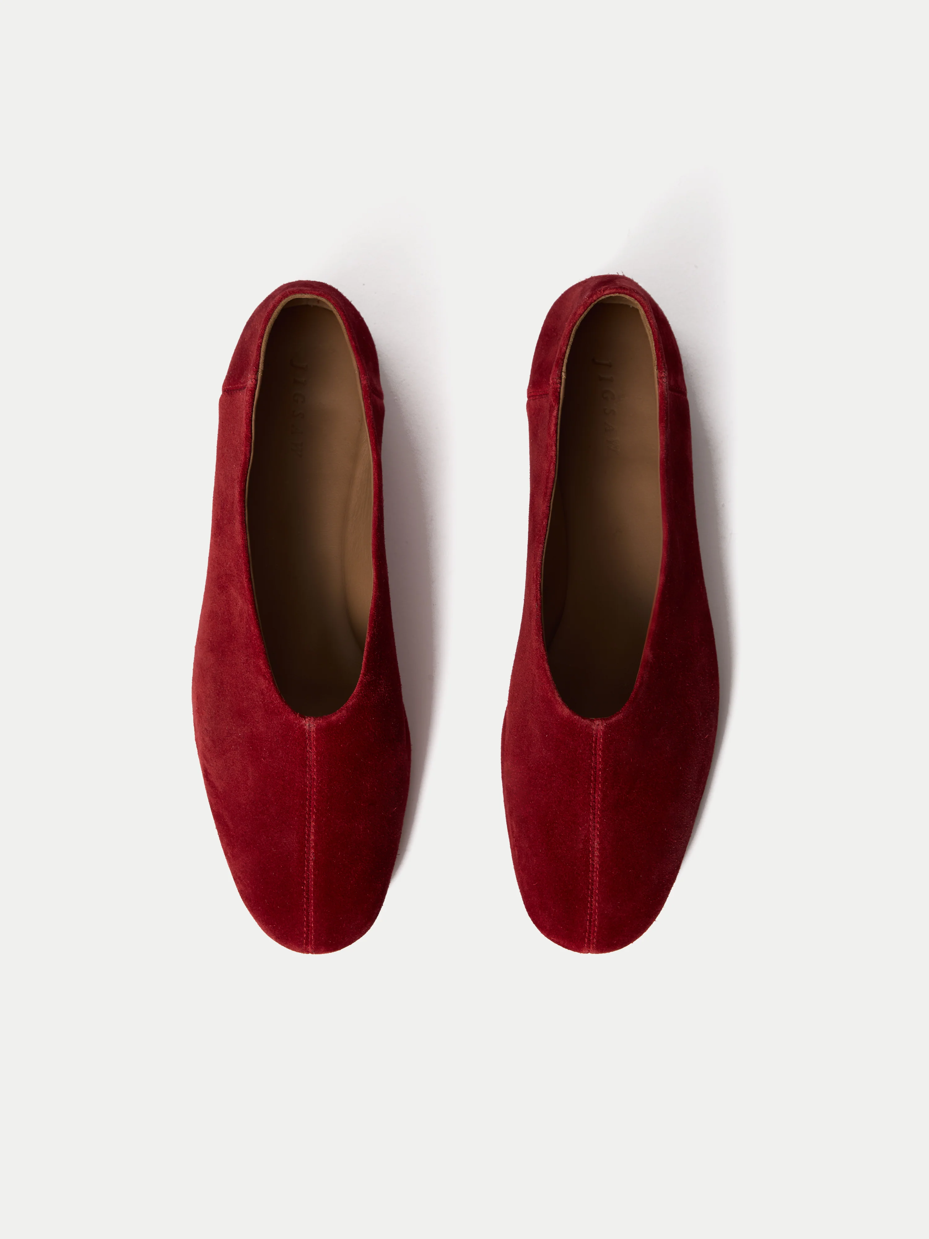 Lola Suede Ballerina | Red - Image 4