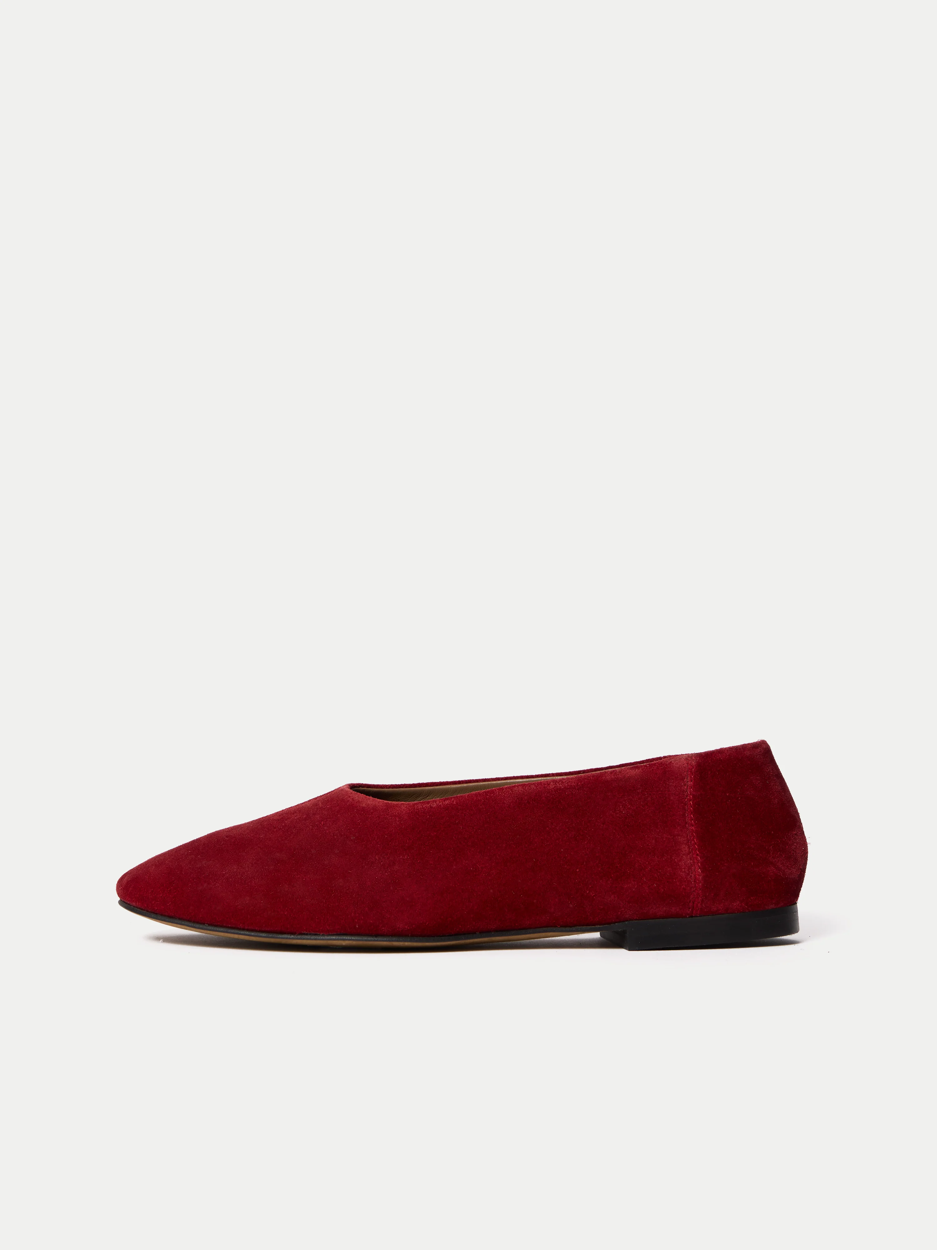 Lola Suede Ballerina | Red - Image 6
