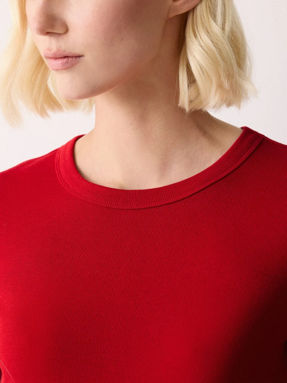 Long Sleeve Fine Cotton Baby T-shirt | Red - Image 3