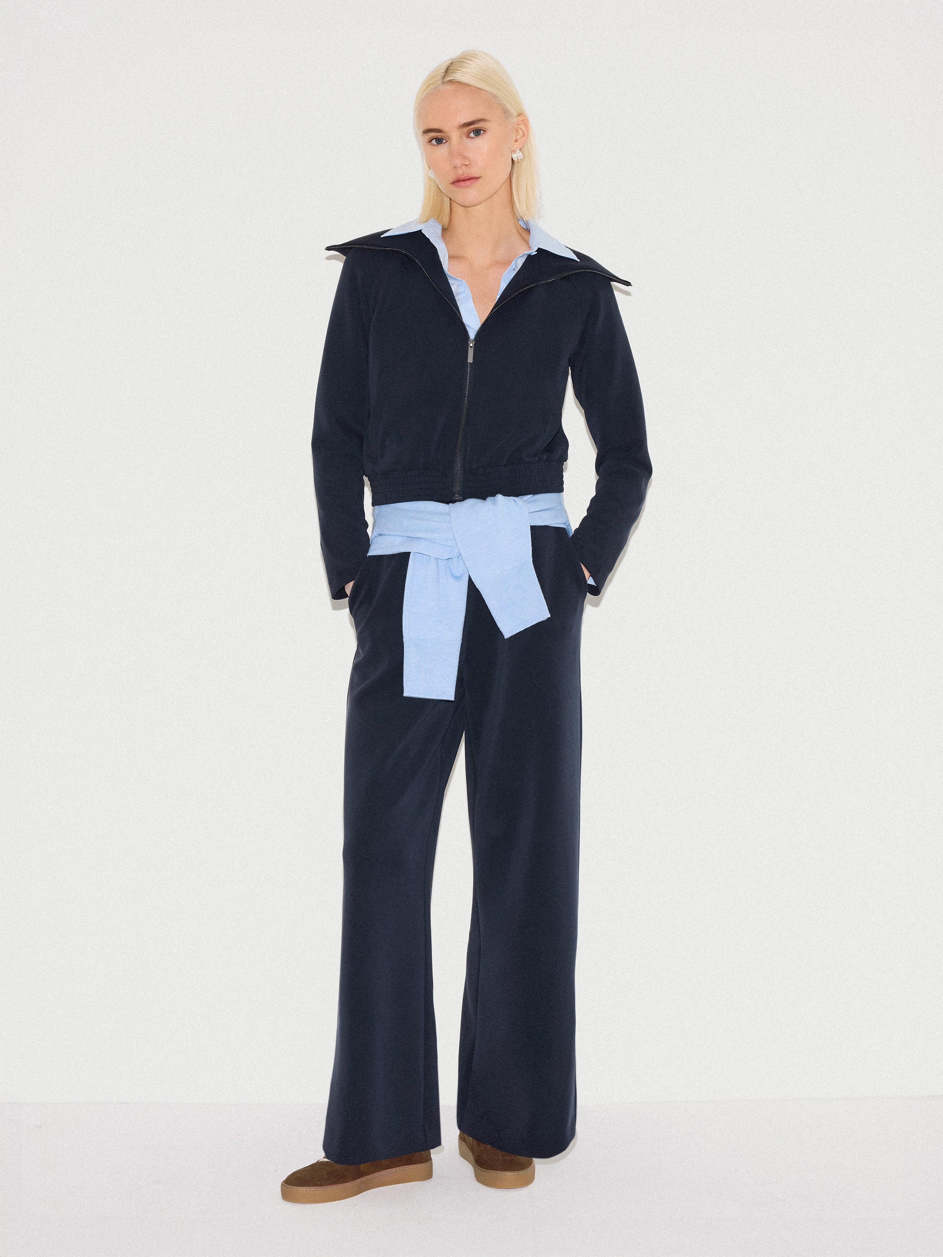 Luxe Zip Jacket | Navy - Image 2