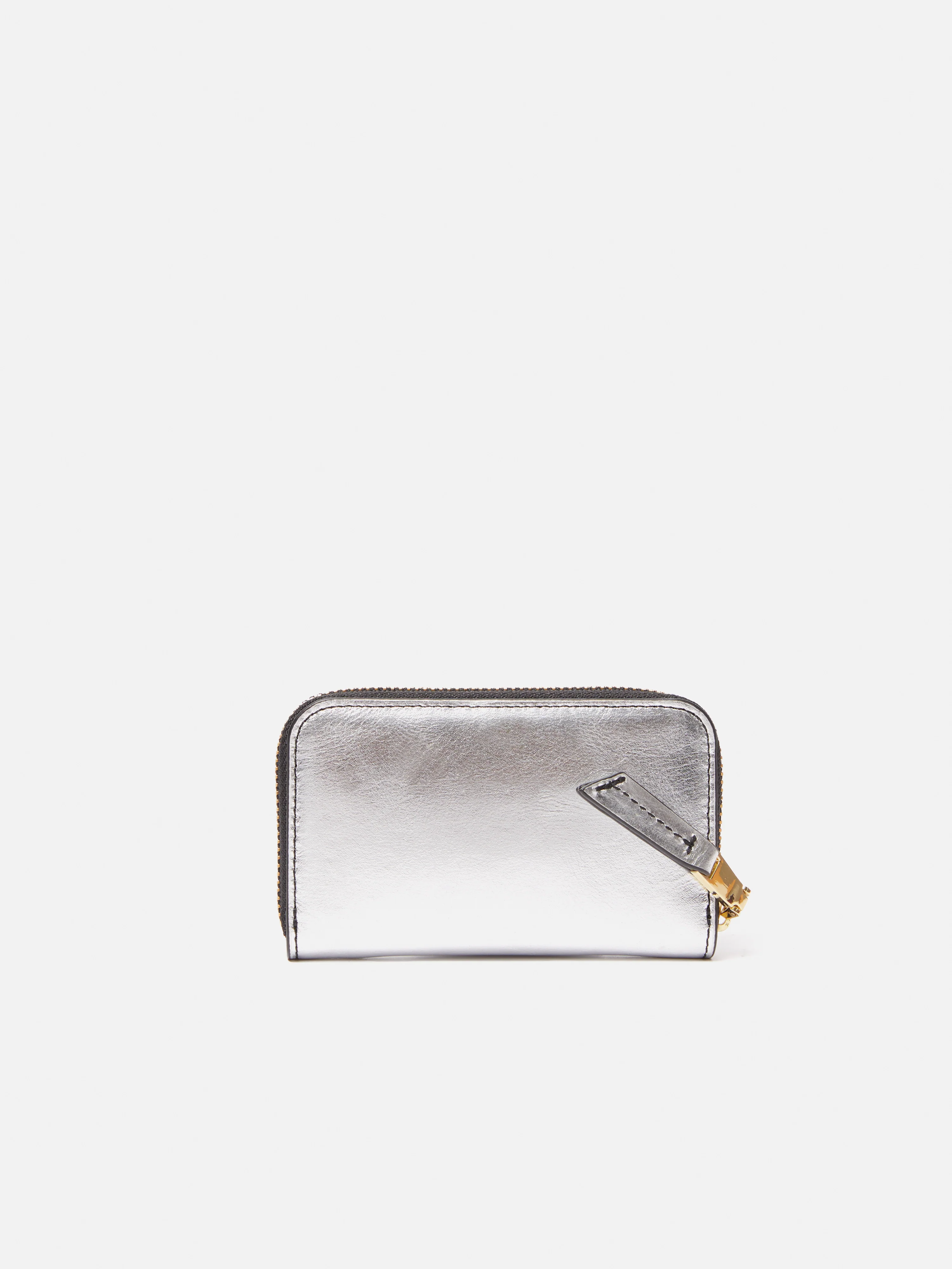 Maddie Leather Small Wallet | Silver - Image 4