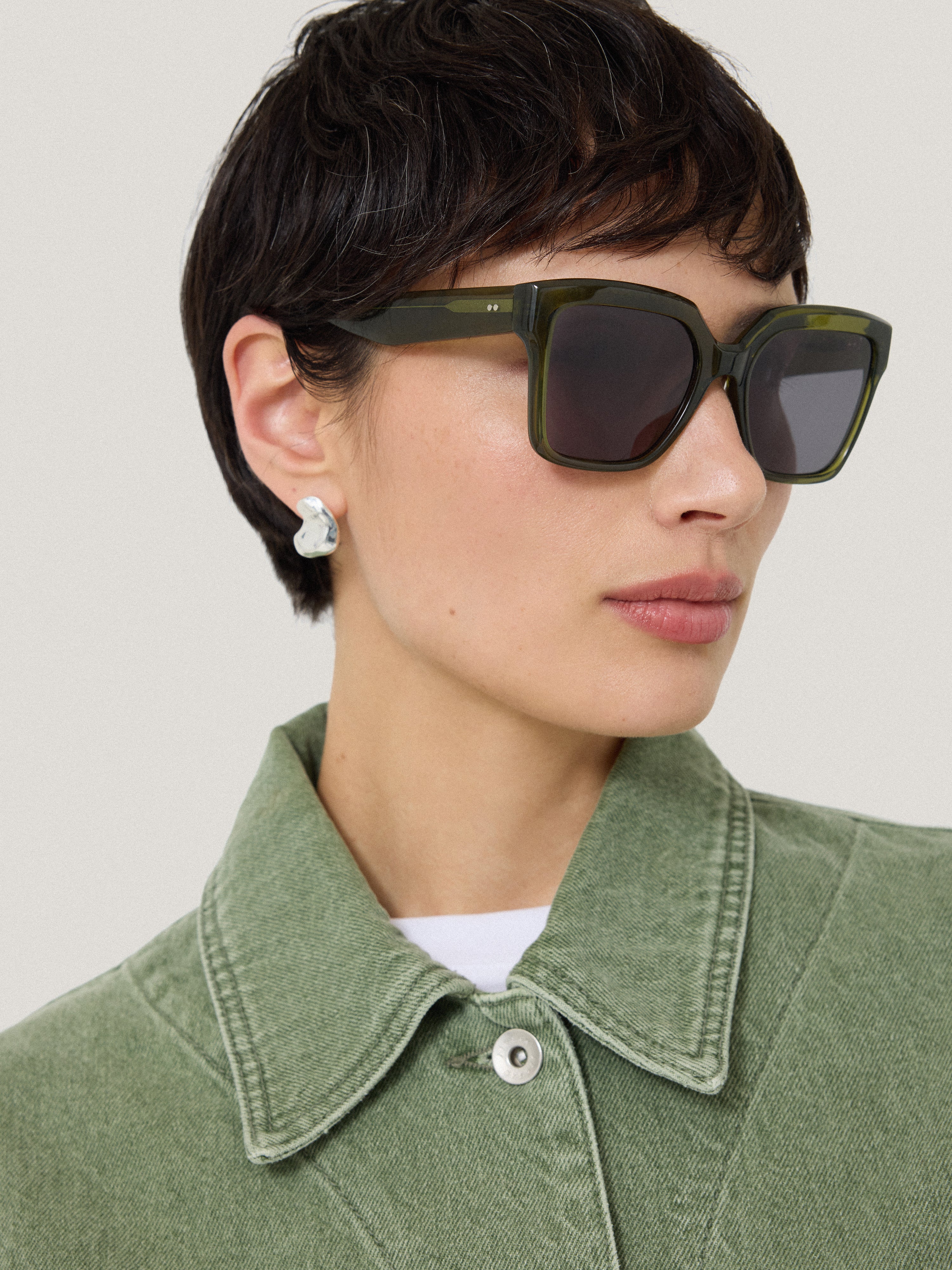 Maldon D-frame Sunglasses | Green - Image 2