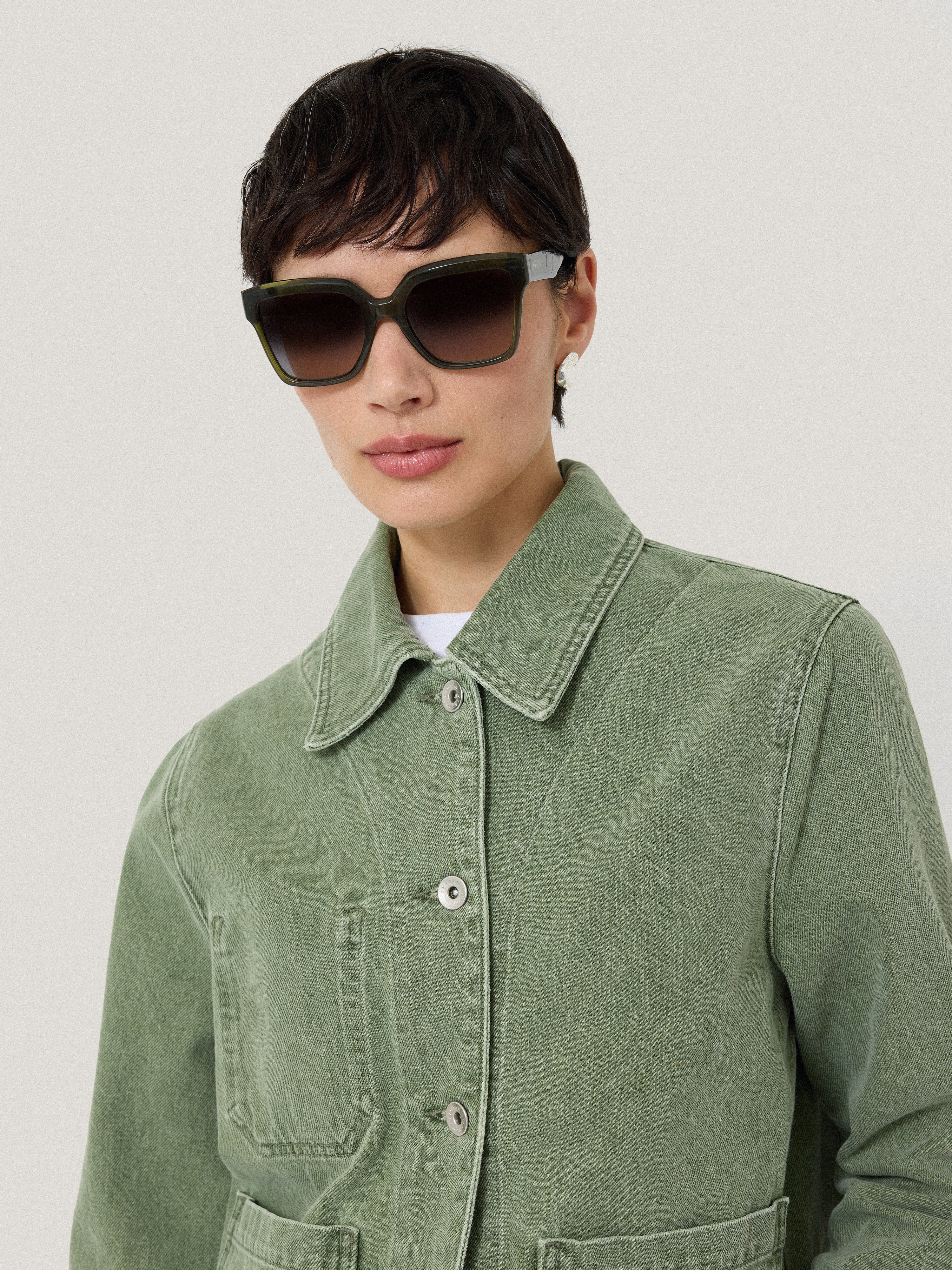 Maldon D-frame Sunglasses | Green - Image 4