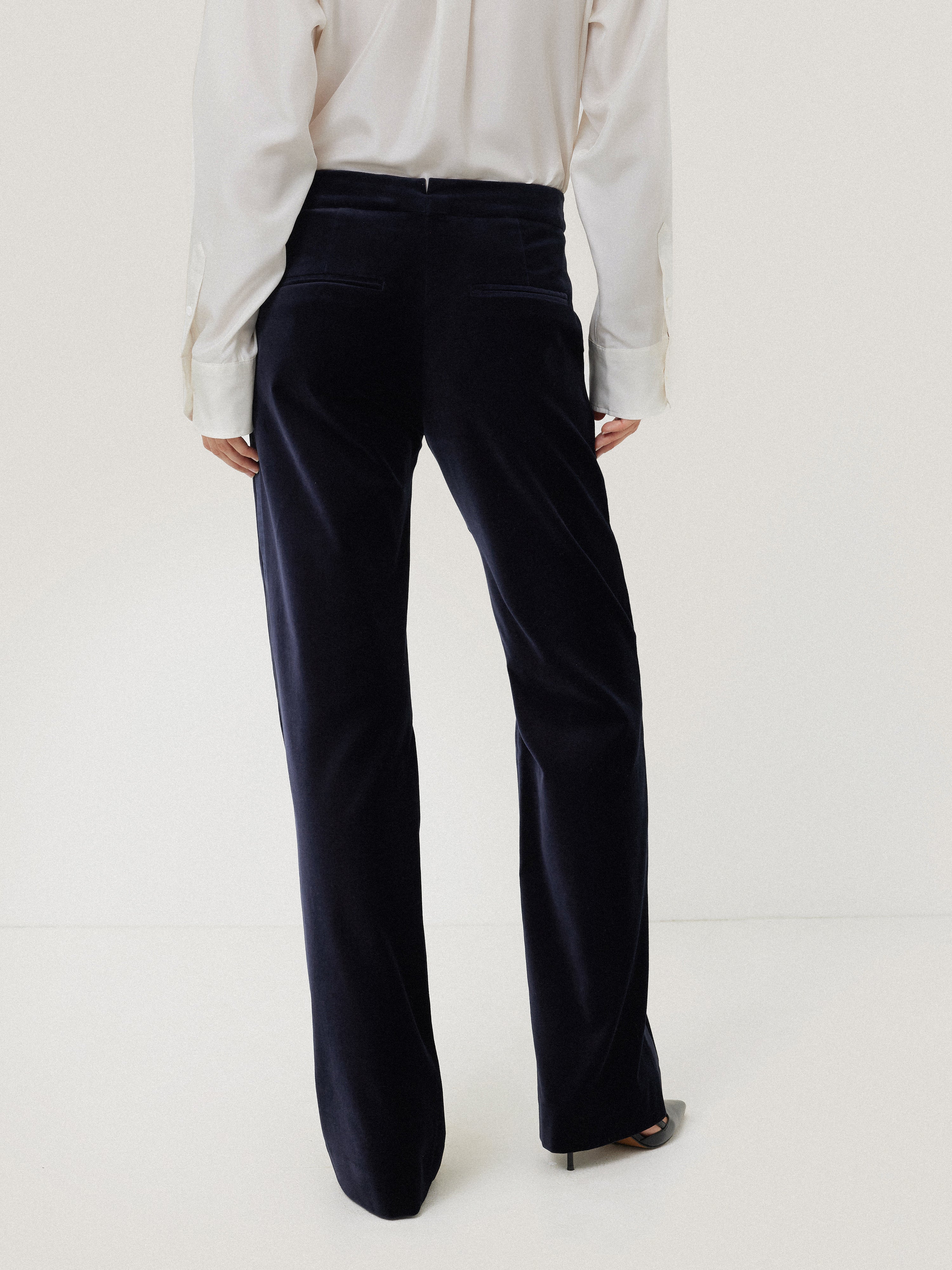 Mason Velvet Trouser | Navy - Image 5