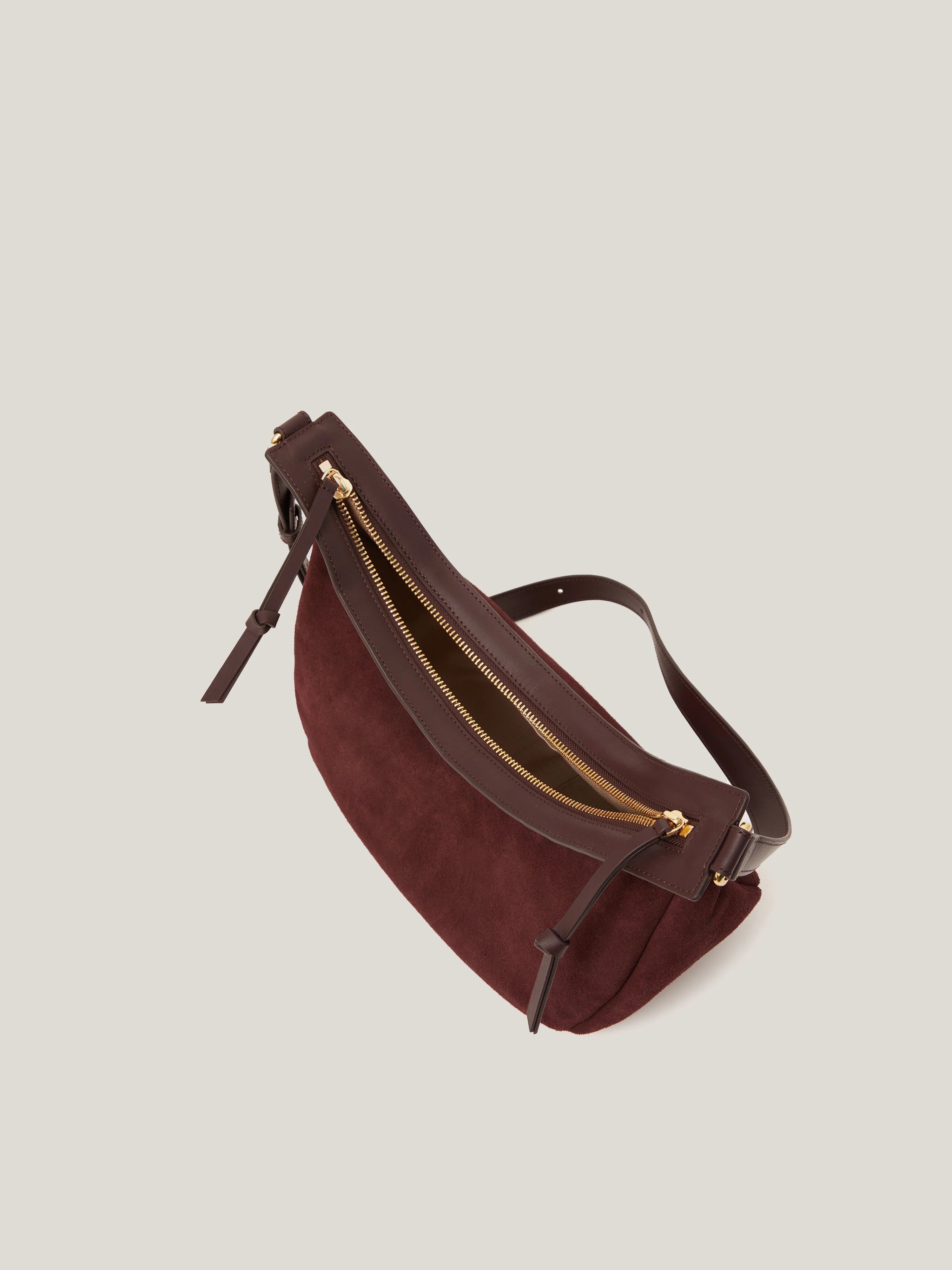 Melbury Soft Suede Bag | Port - Image 2