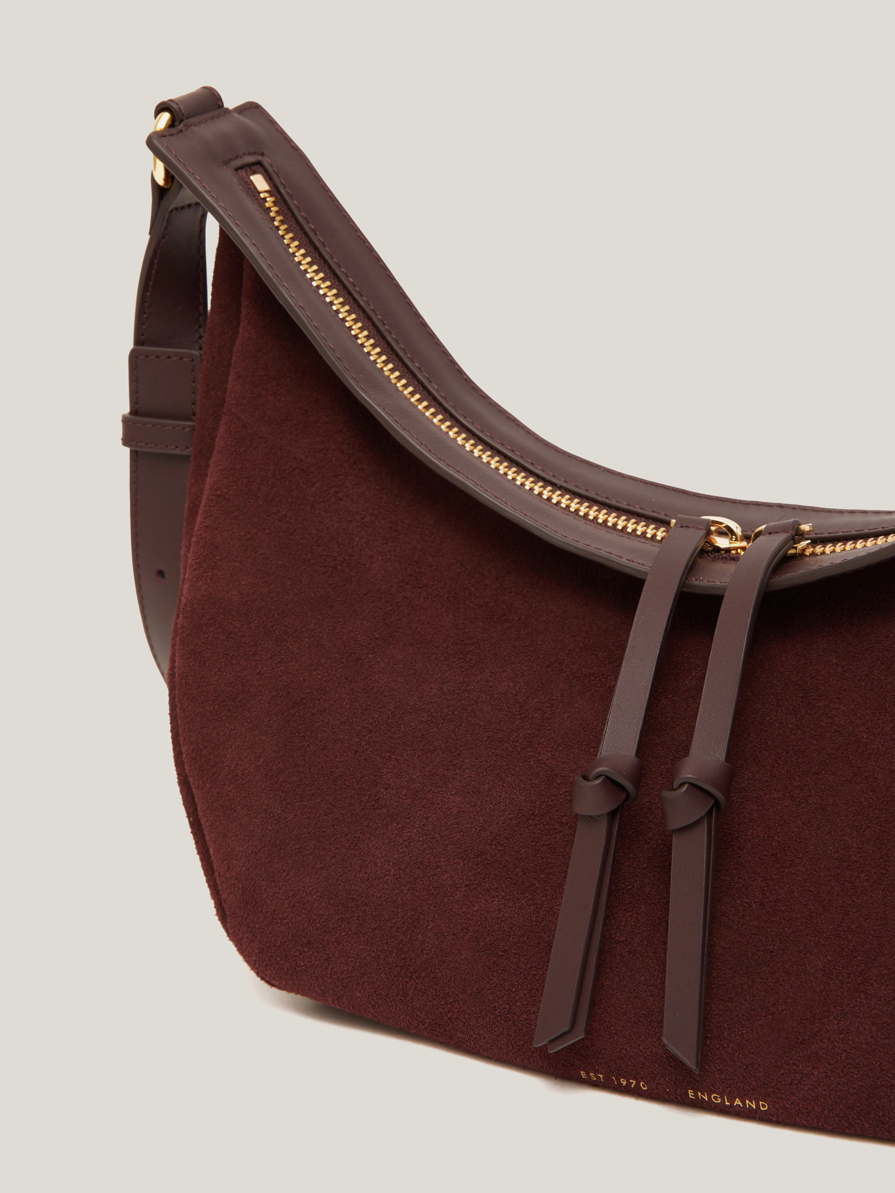 Melbury Soft Suede Bag | Port - Image 4