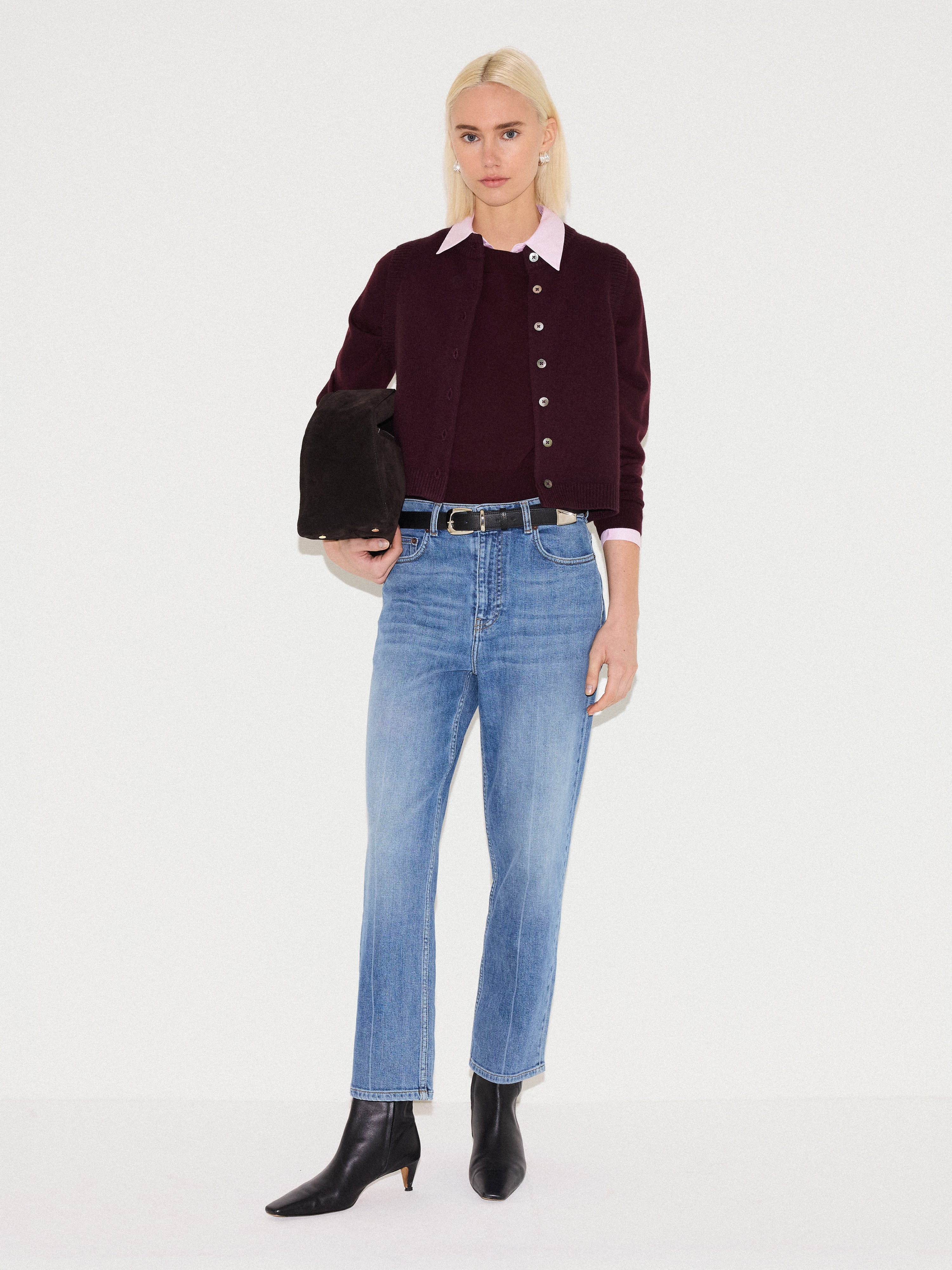 Merino Cocoon Jumper | Purple - Image 2