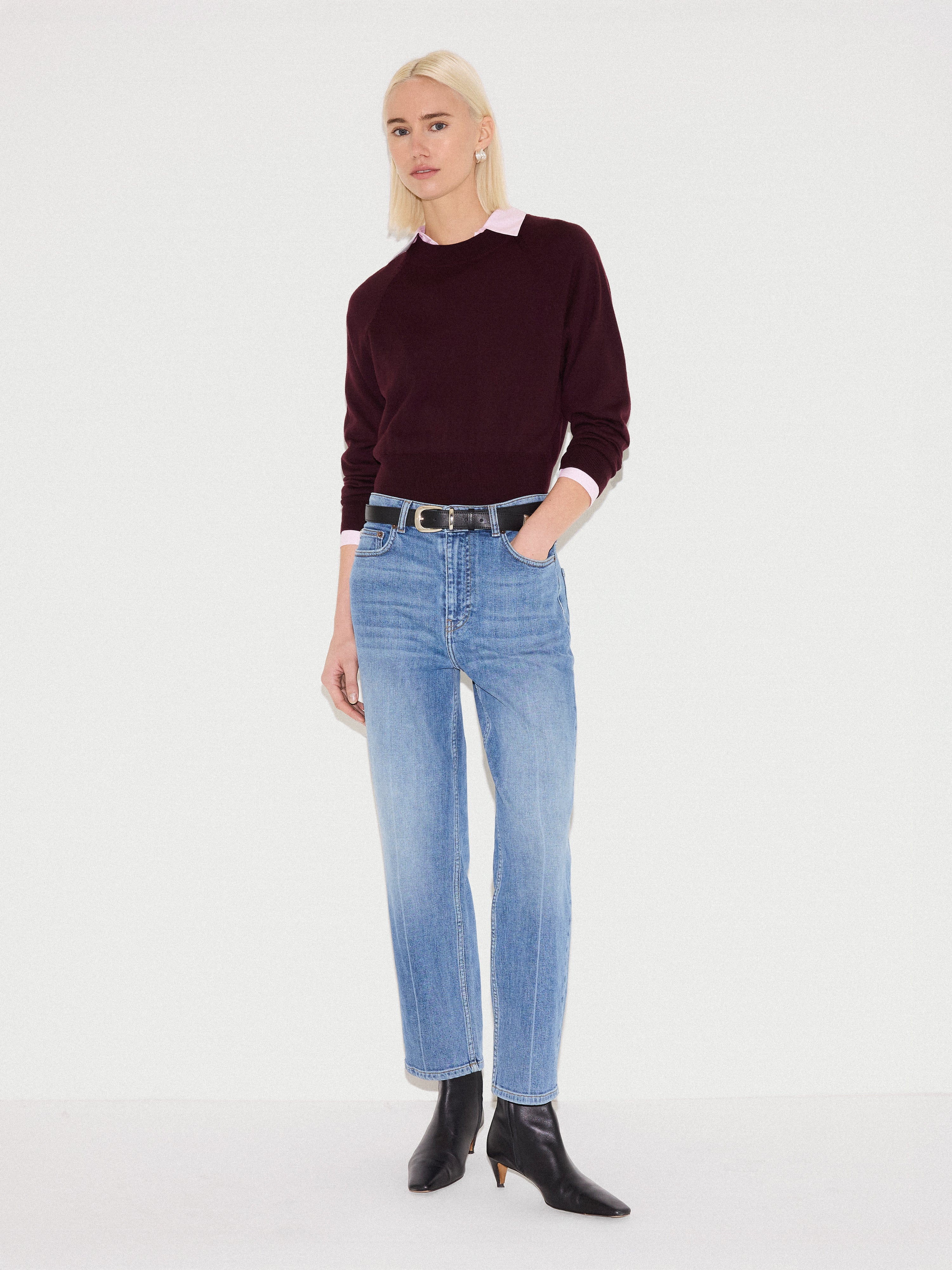 Merino Cocoon Jumper | Purple - Image 4