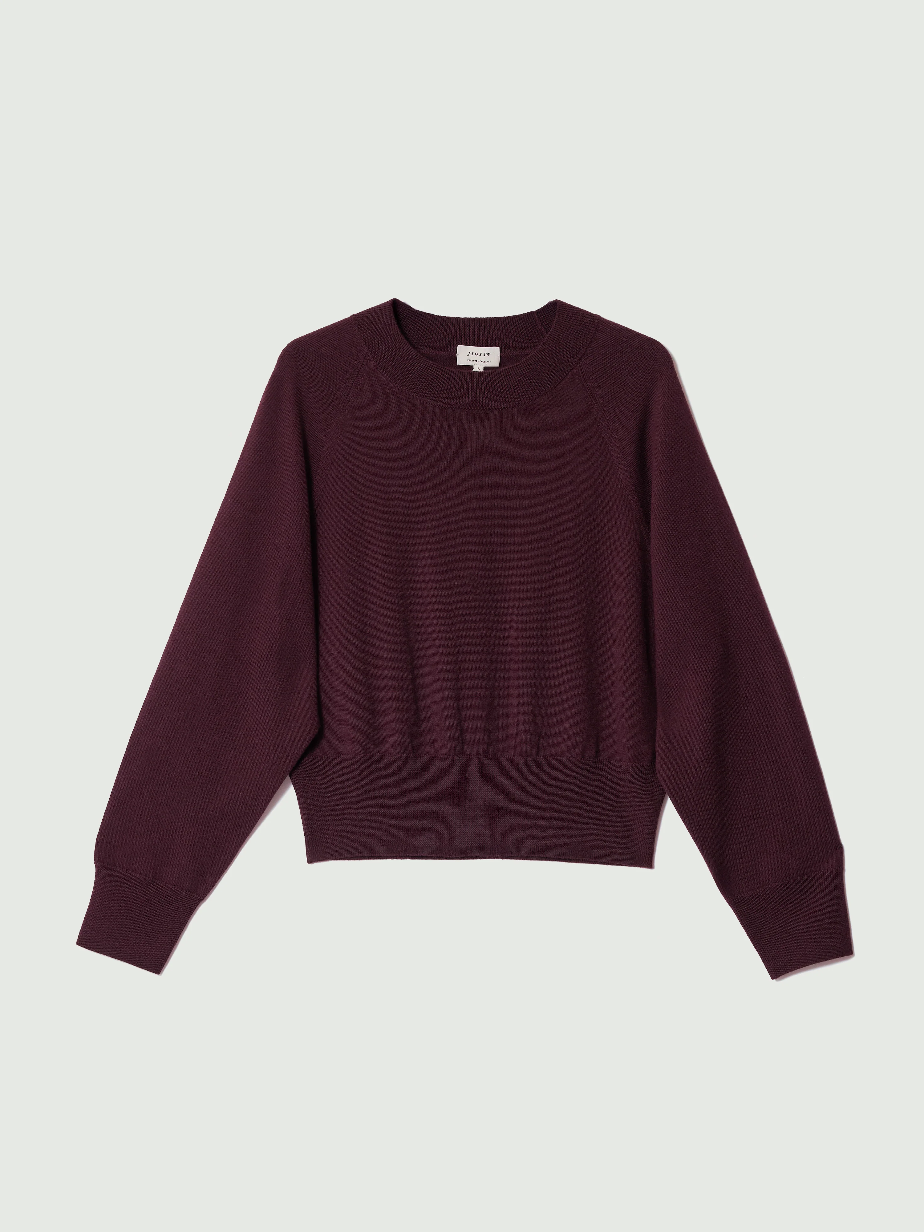 Merino Cocoon Jumper | Purple - Image 7