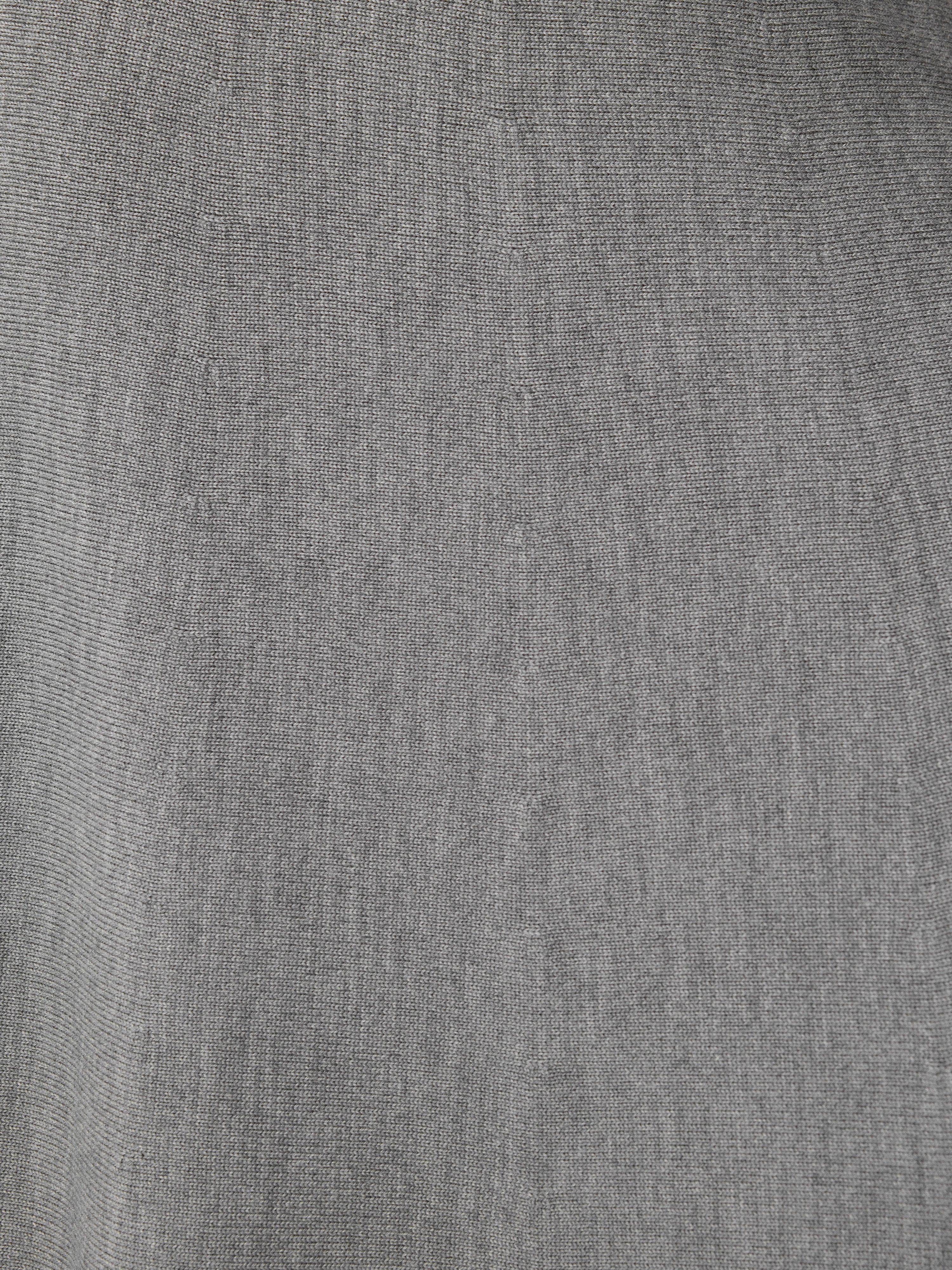 Merino Knitted A-line Skirt | Grey - Image 7
