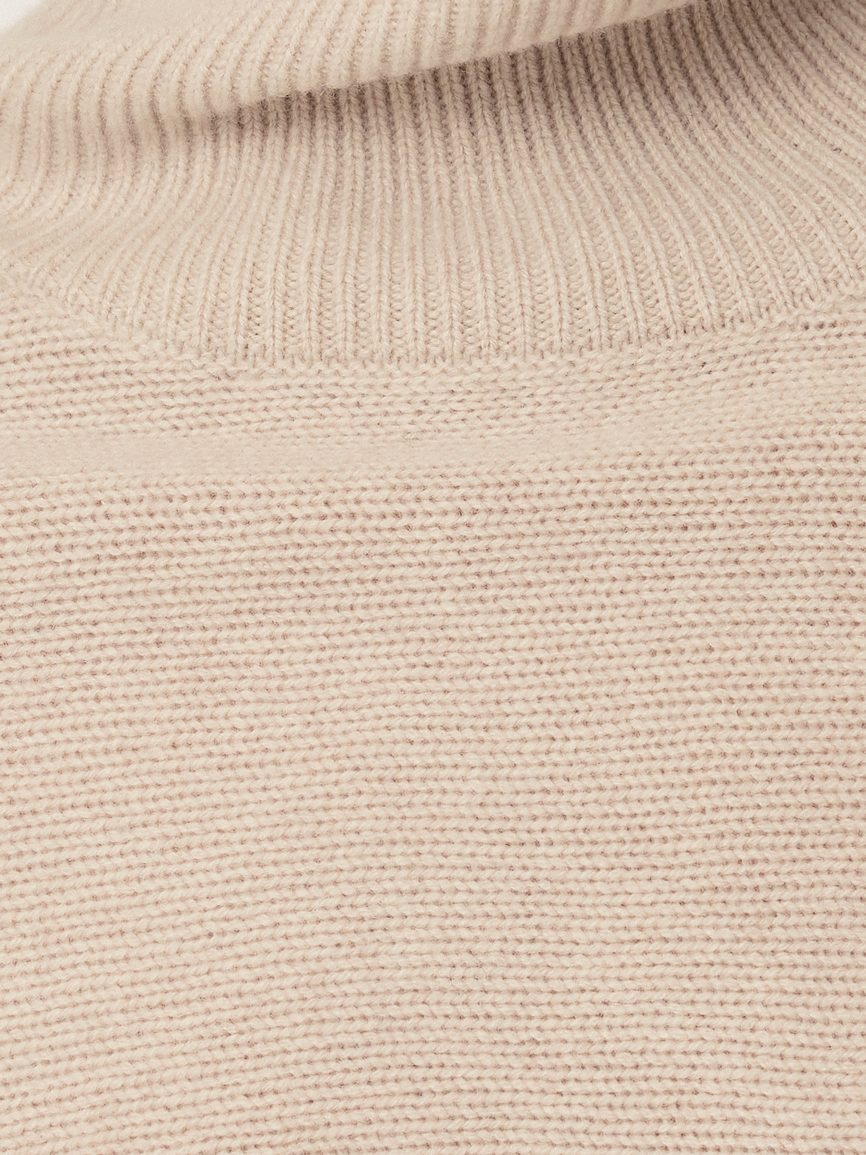Merino Poncho Jumper | Cream - Image 7