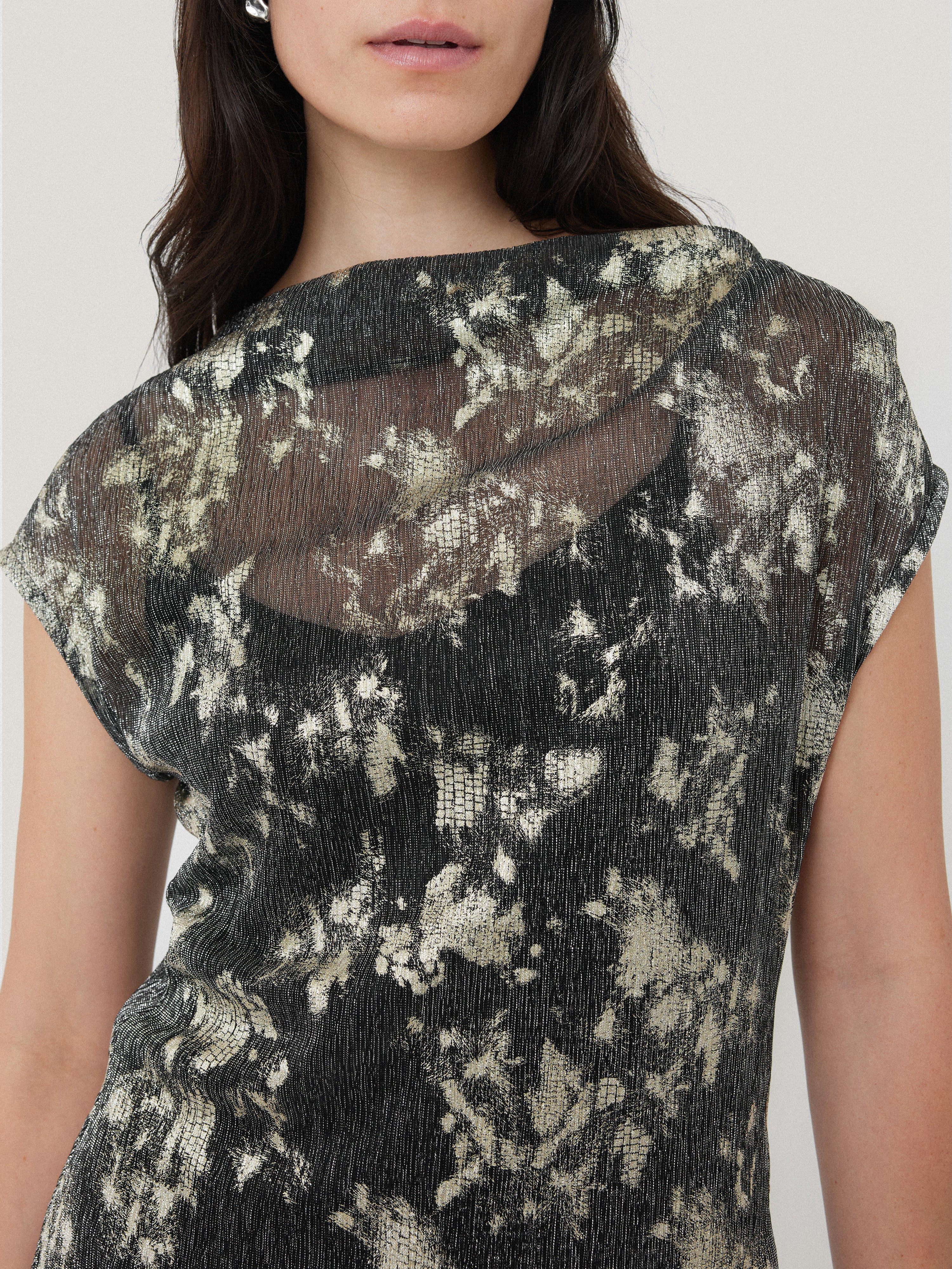 Metallic Asymmetric Top | Gold - Image 4