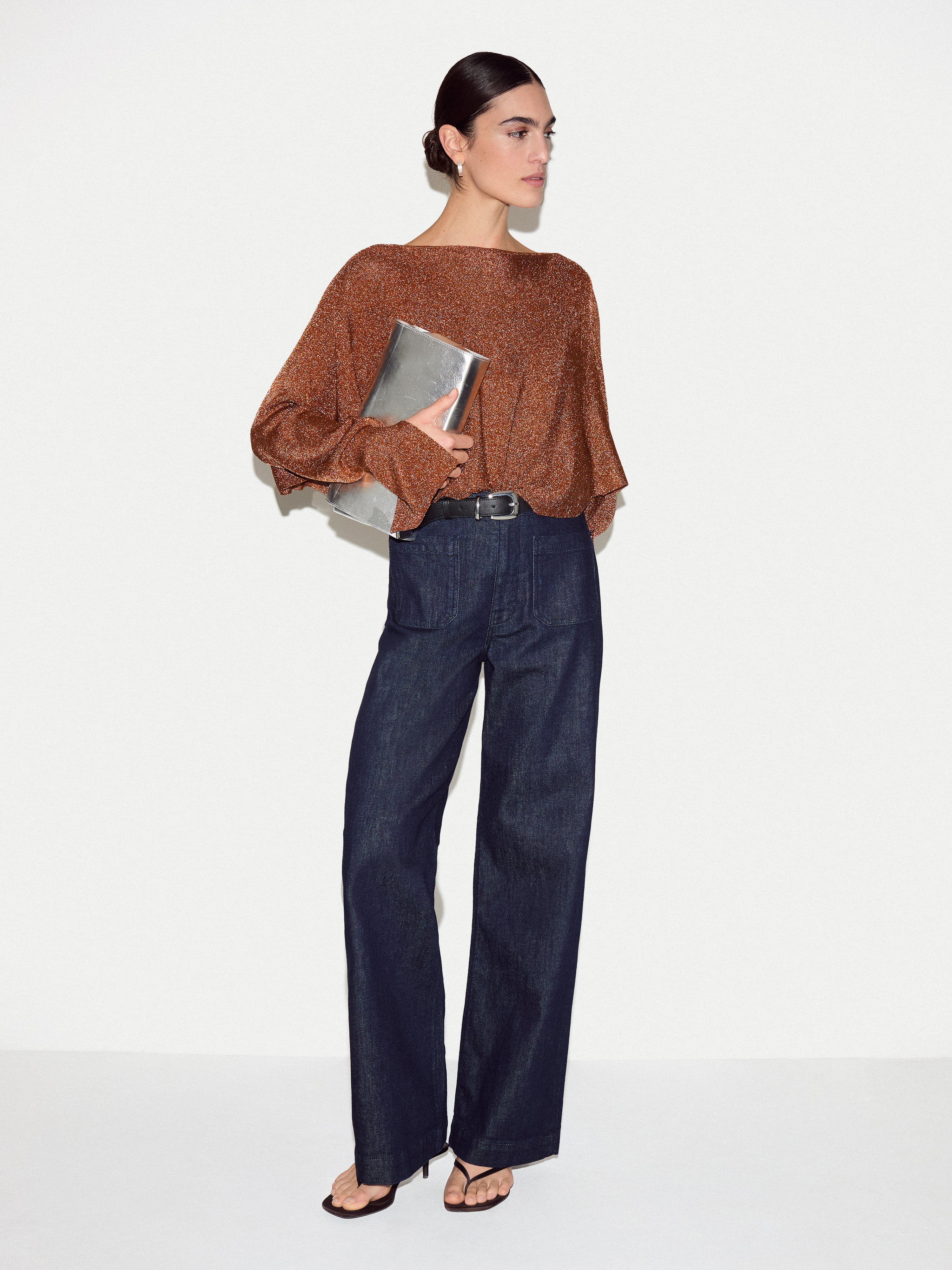Metallic Poncho | Bronze - Image 2