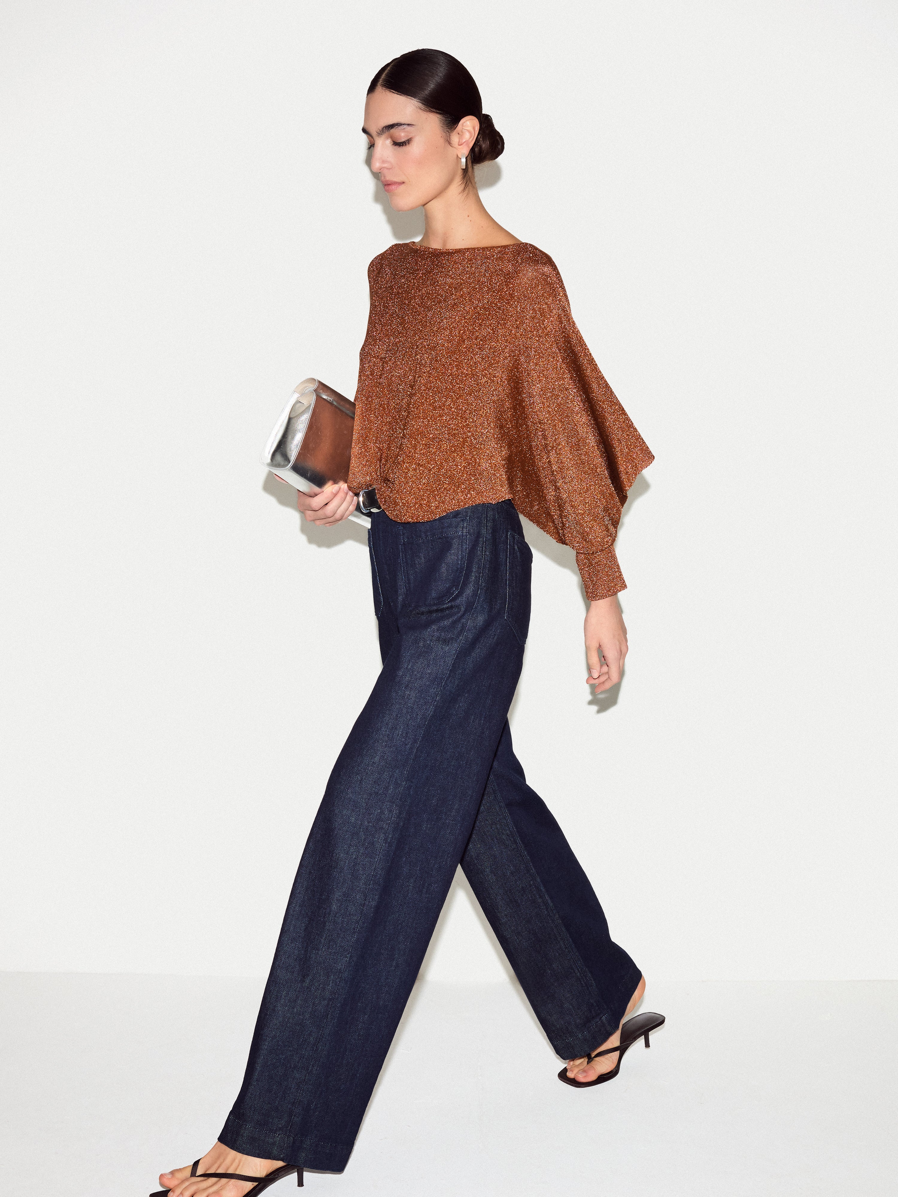 Metallic Poncho | Bronze - Image 4