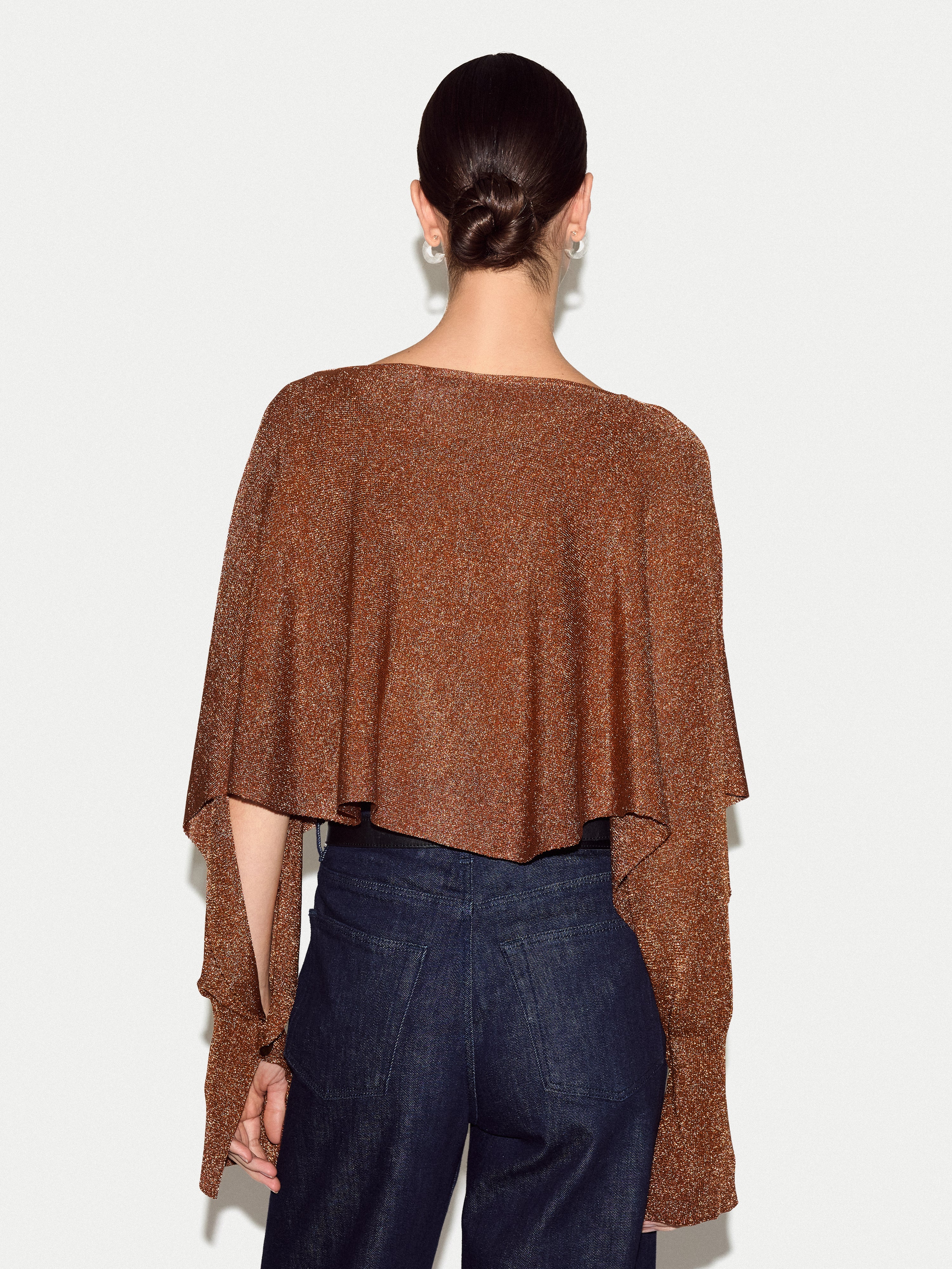 Metallic Poncho | Bronze - Image 6