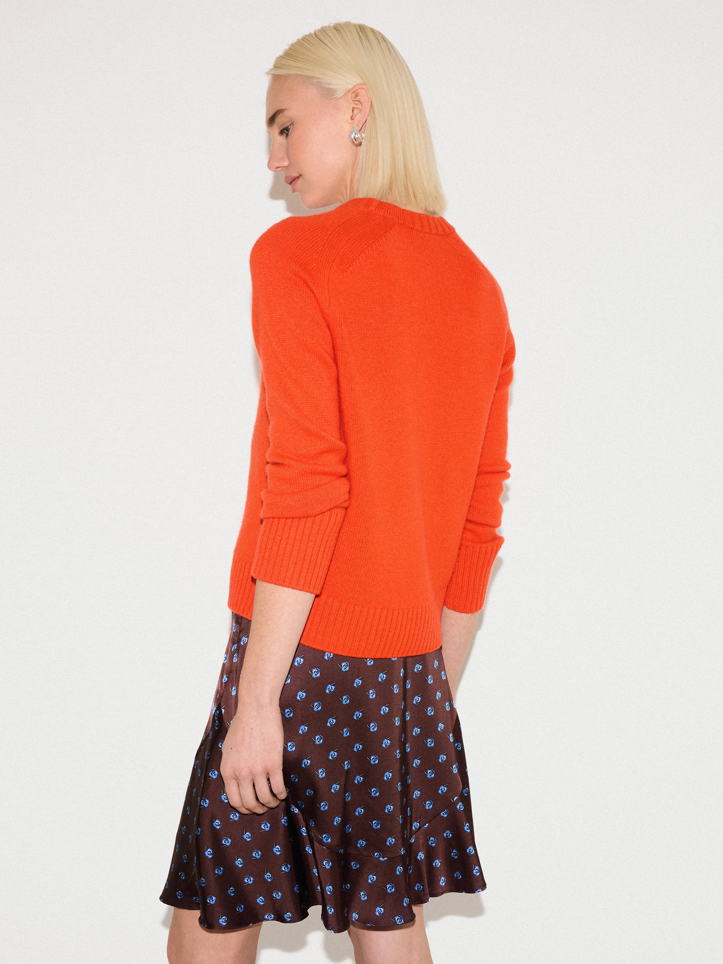 Mini Geo Rose Mini Skirt | Burgundy - Image 5
