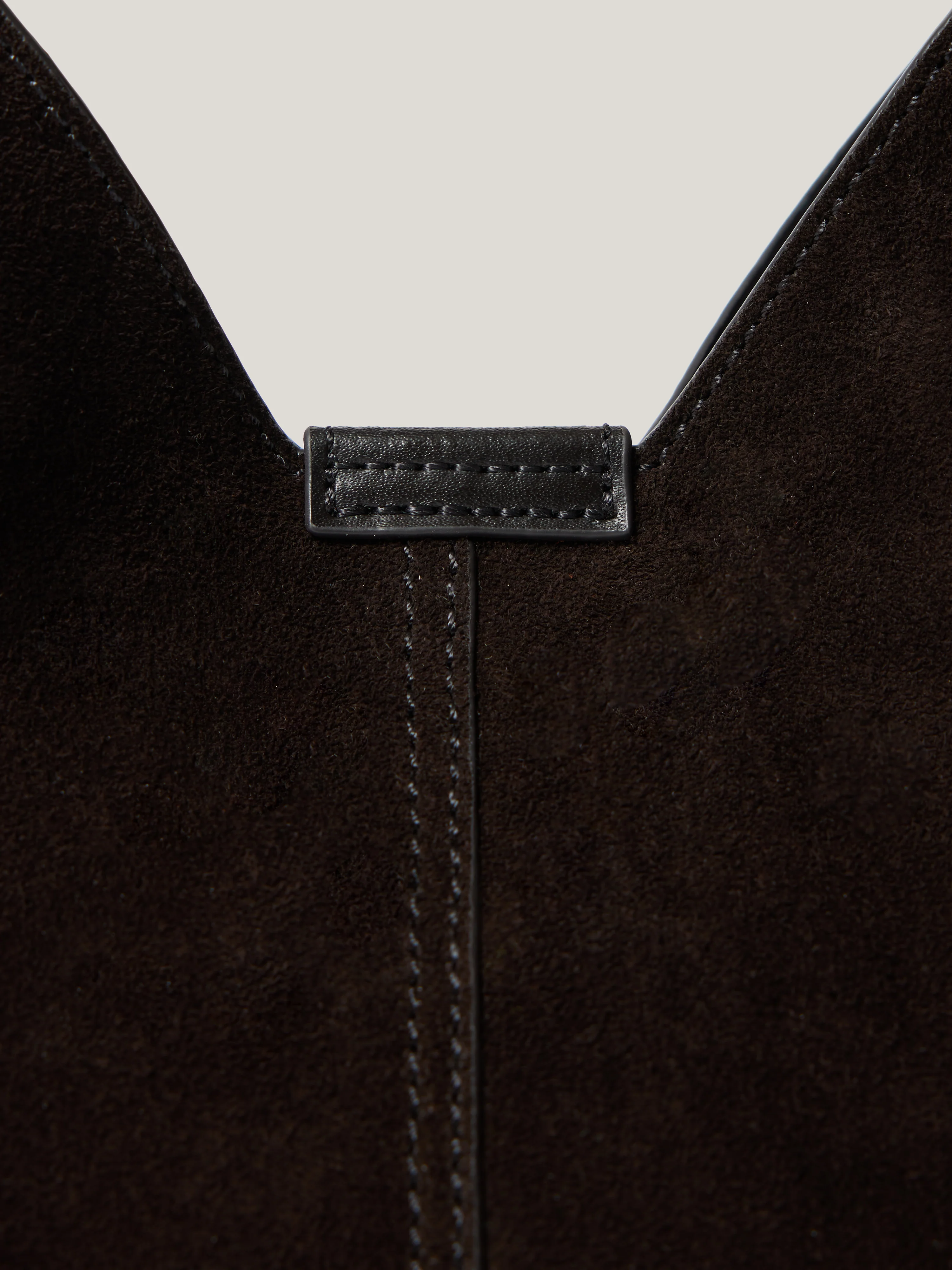 Mini Heckfield Suede Tote | Chocolate - Image 4