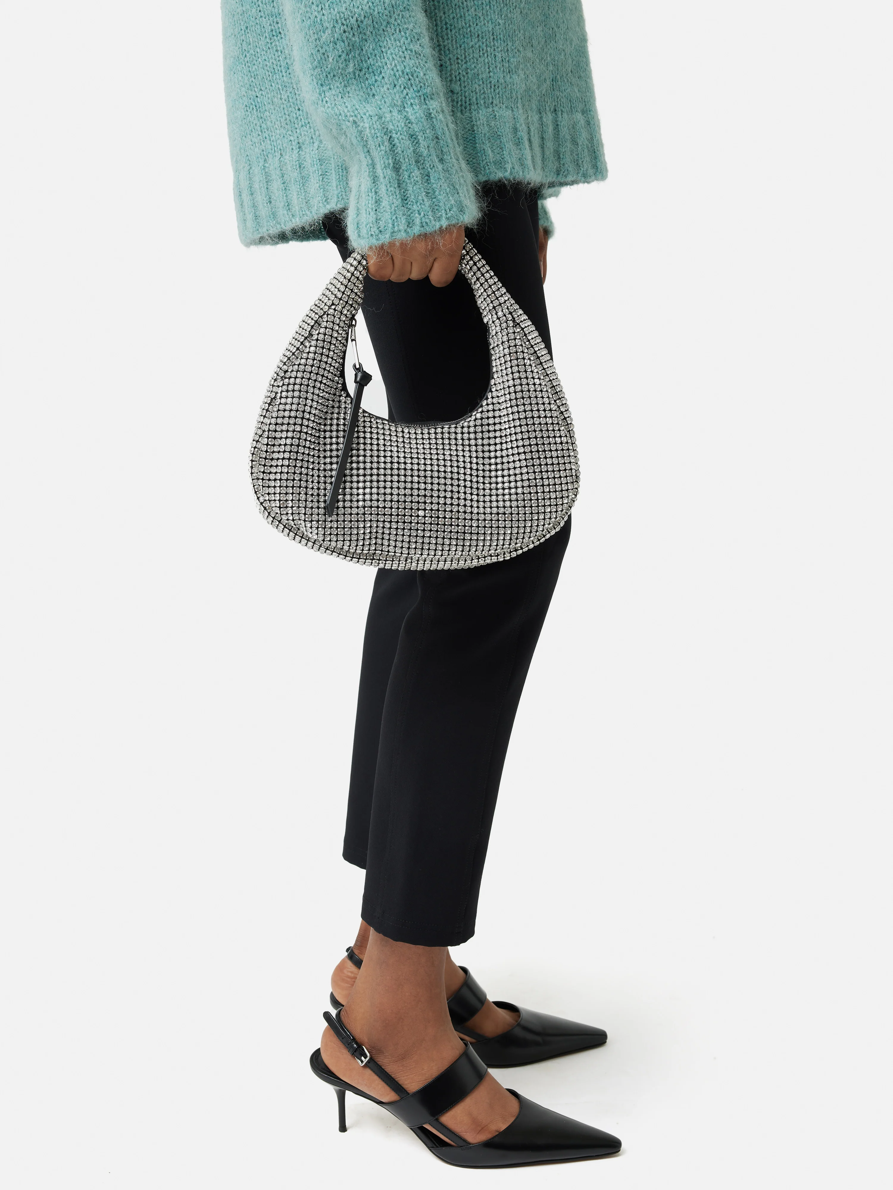 Mini Tay Crystal Bag | Silver - Image 5