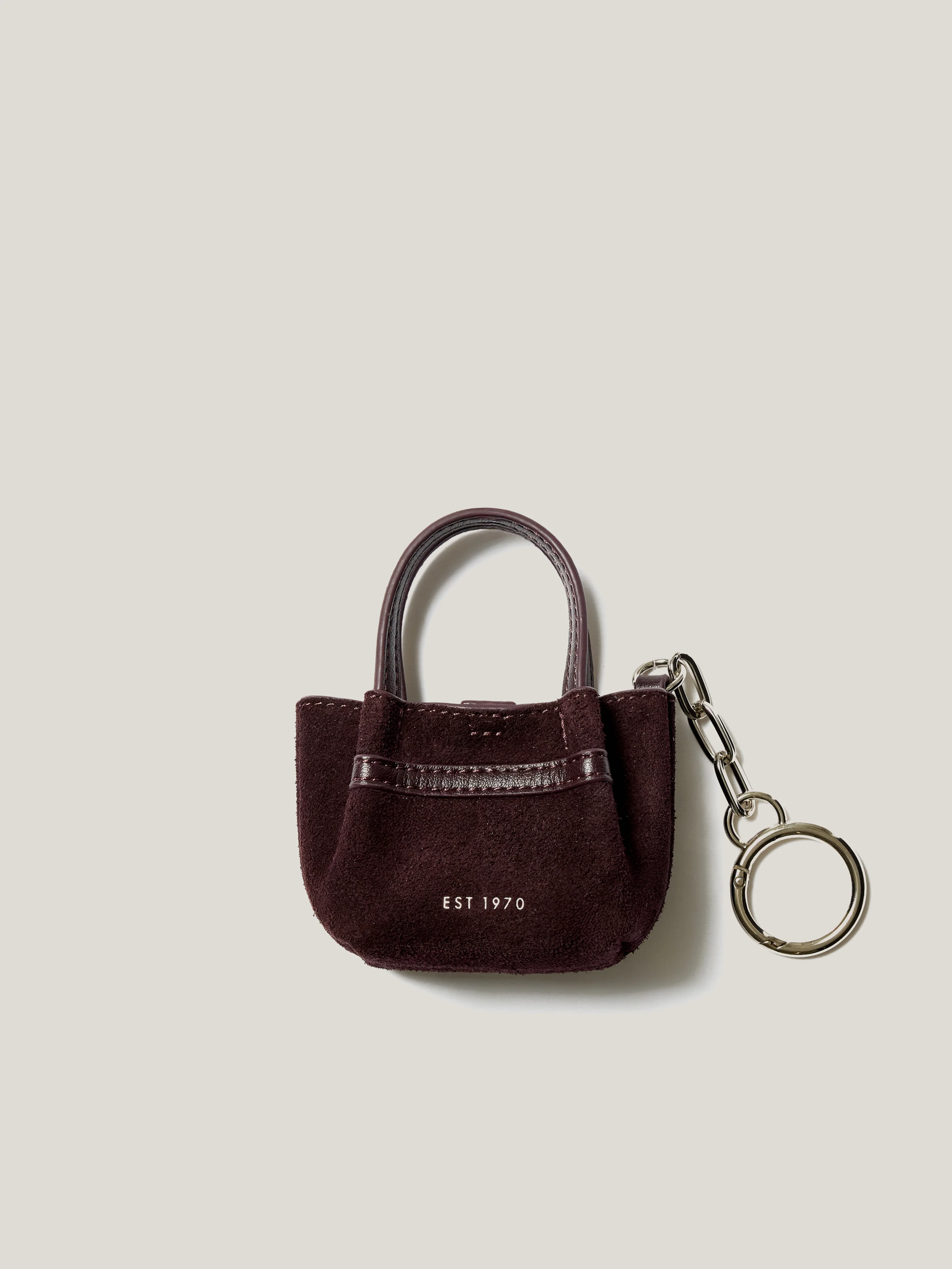 Mini Tote Bag Charm | Oxblood - Image 2