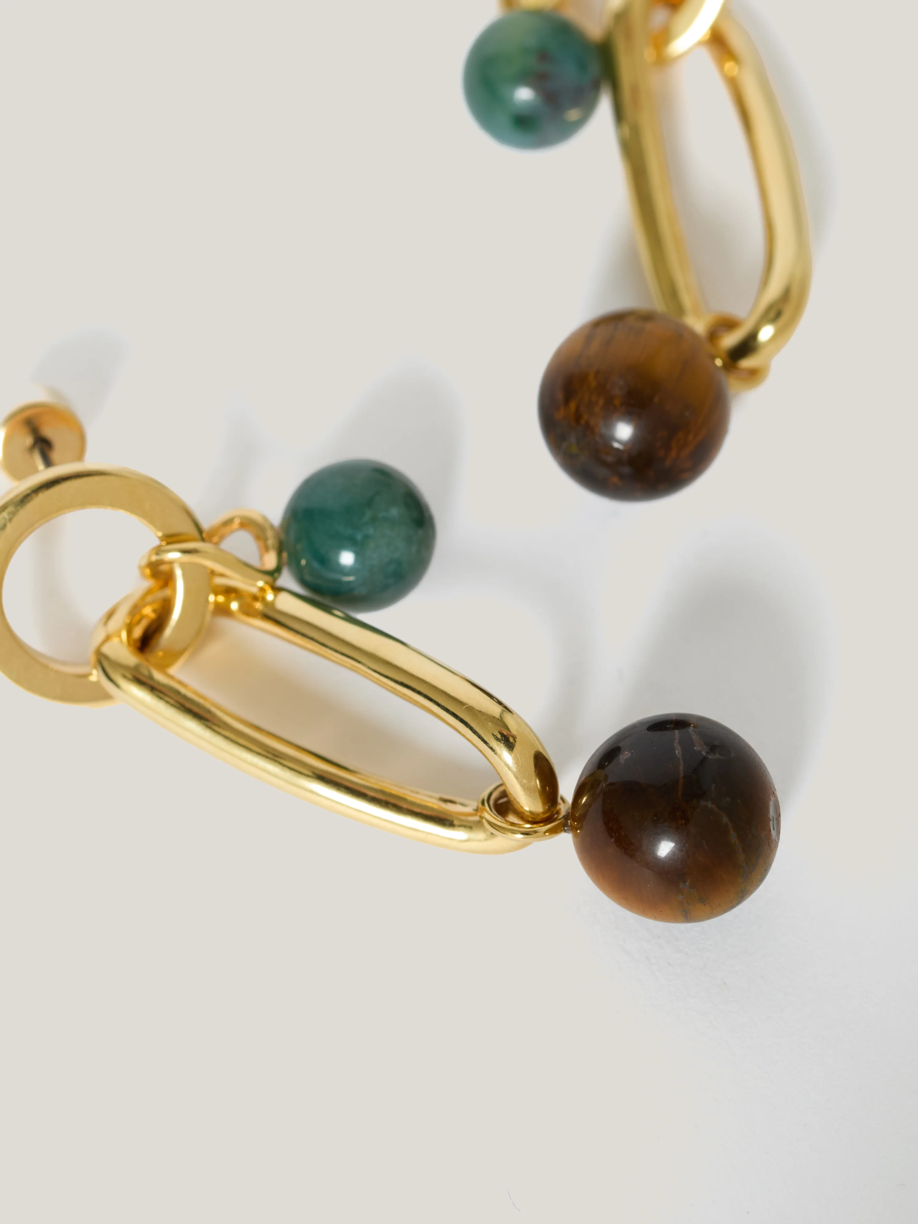 Mixed Loop Asymmetric Earring | Gold - Image 3