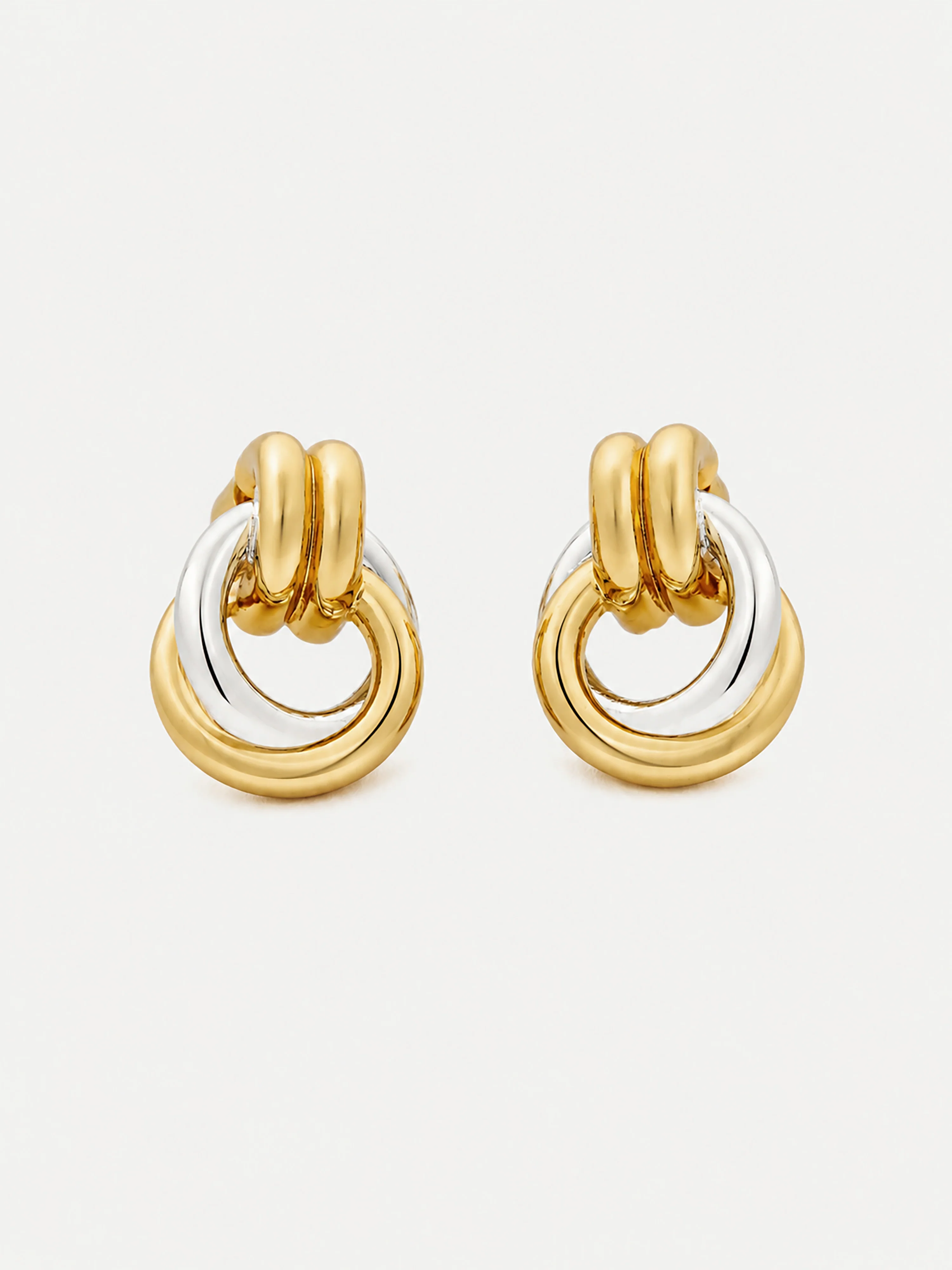 Mixed Metal Hoop Earring | Multi - Image 5
