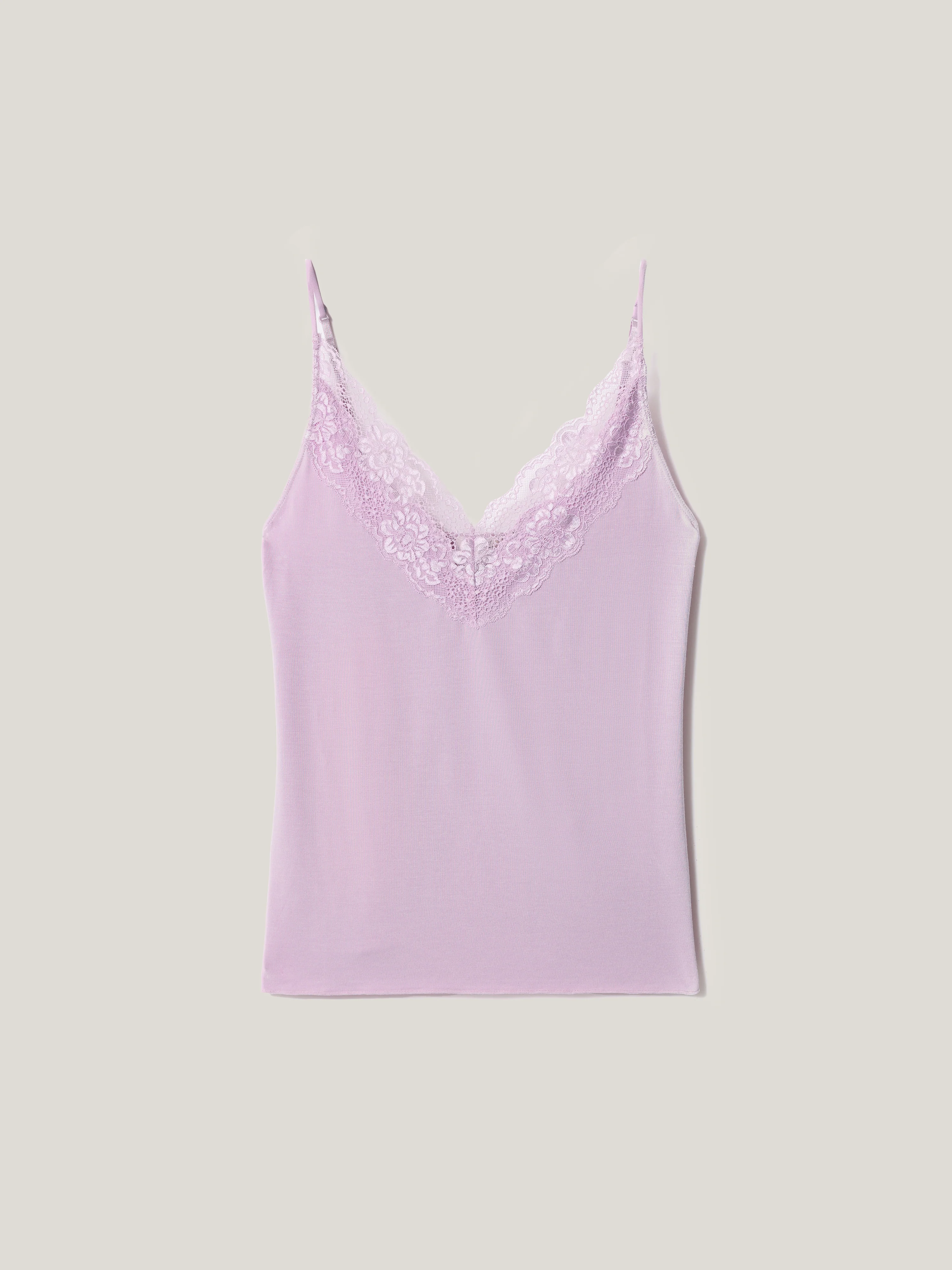 Modal Lace Cami | Lilac Frost - Image 5