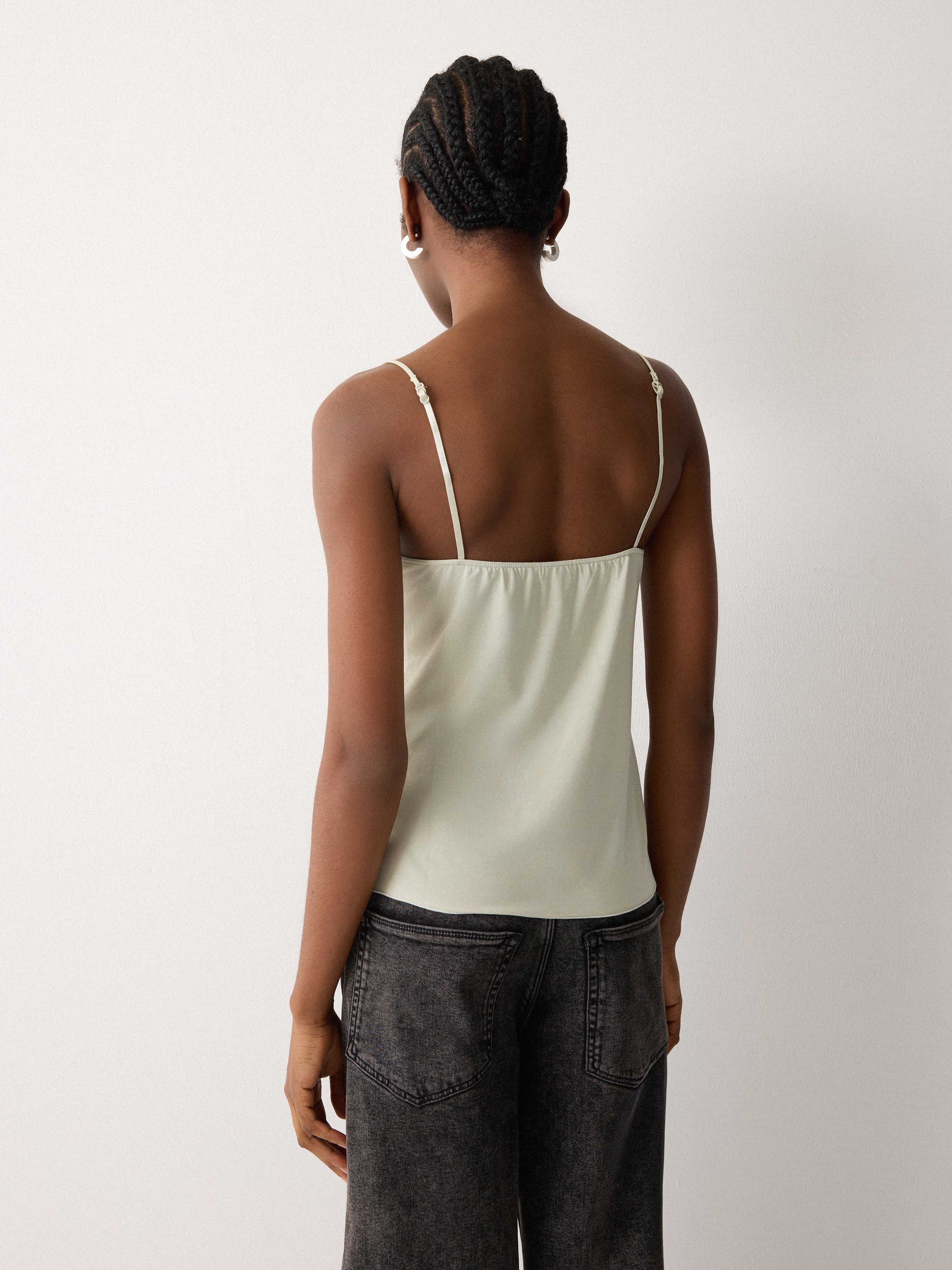 Modal Lace Cami | Pastel Aloe - Image 5