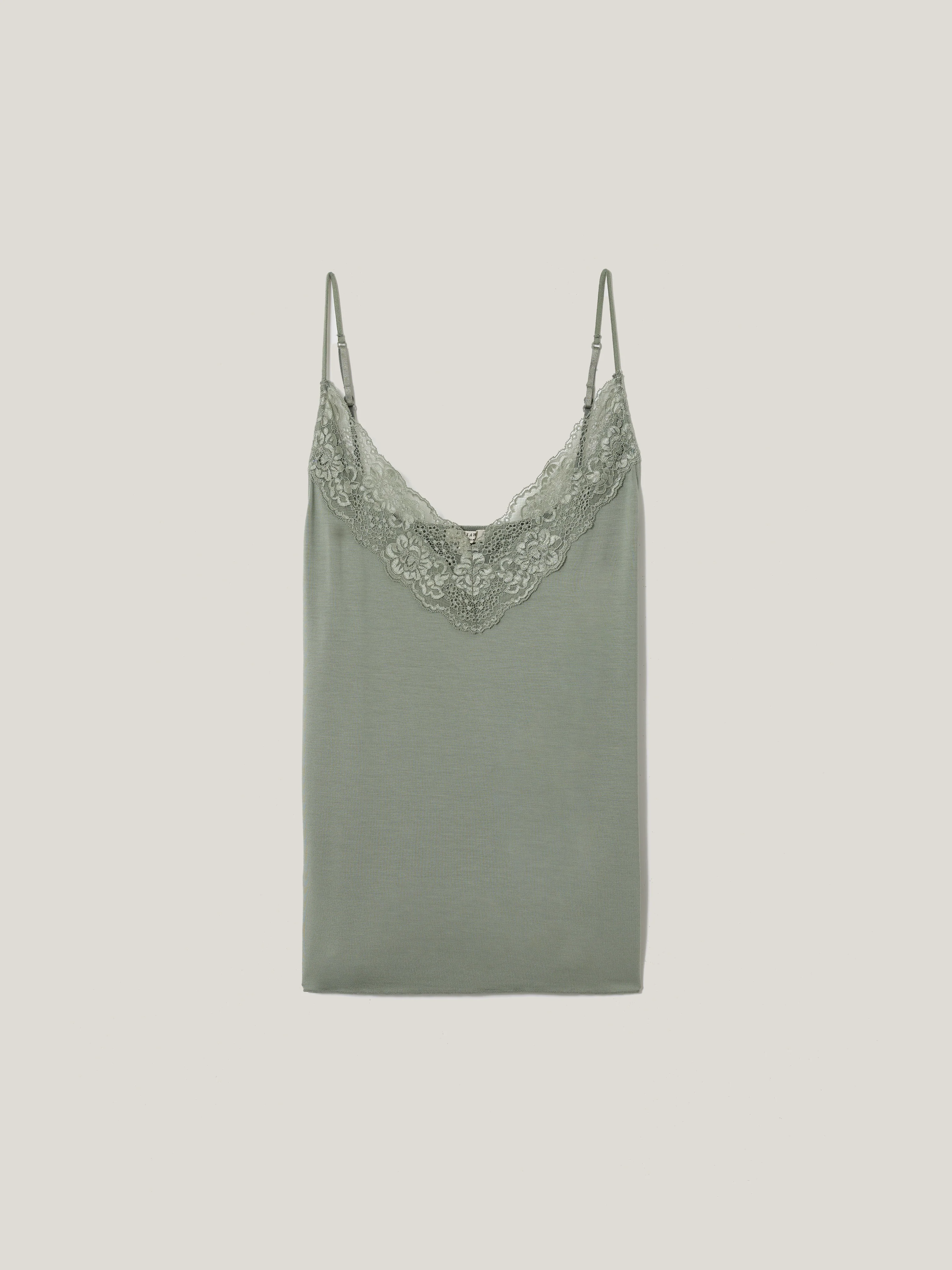 Modal Lace V Cami | Rainwater - Image 5