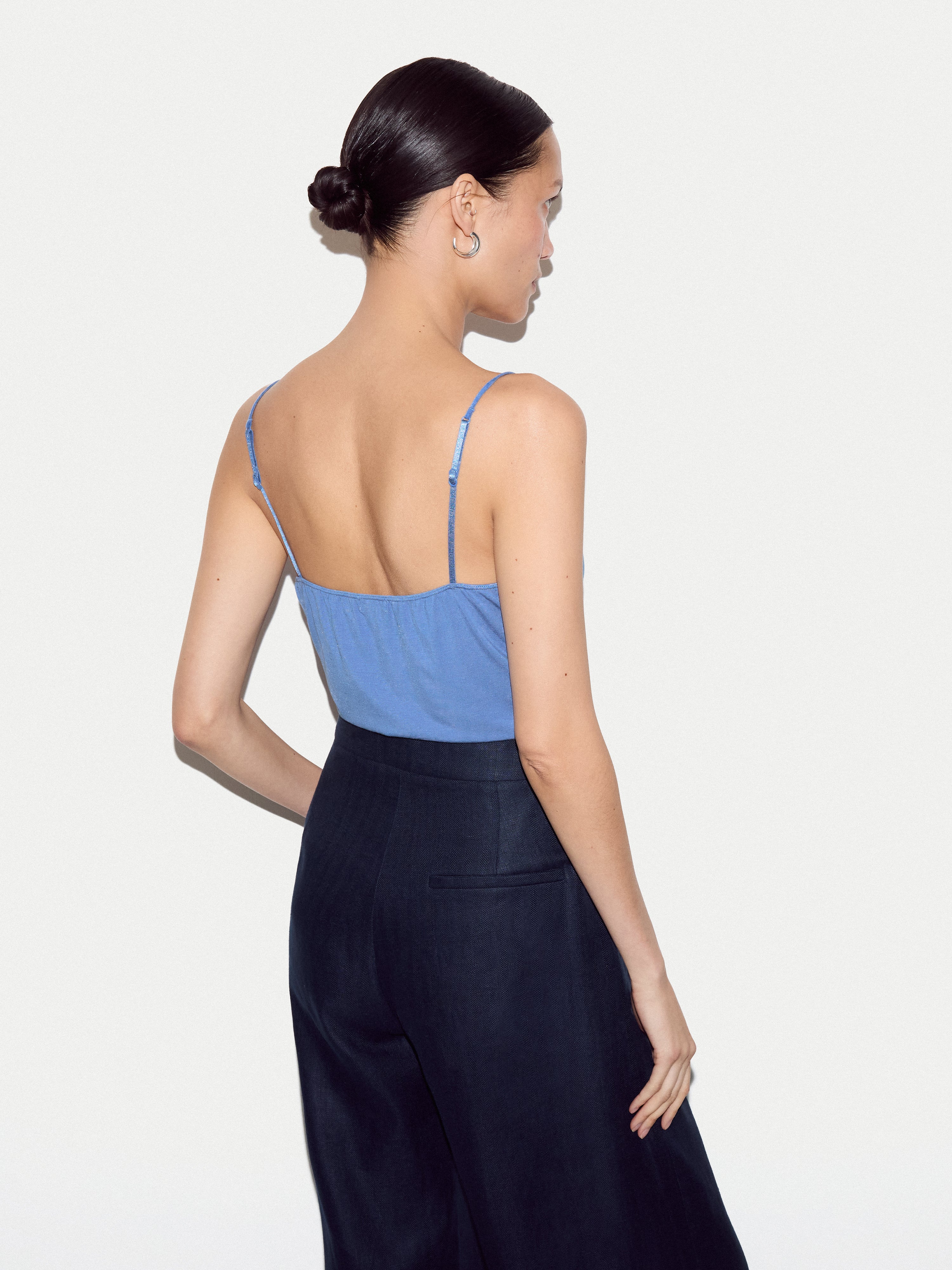 Modal Lace Vest | Cornflower - Image 4