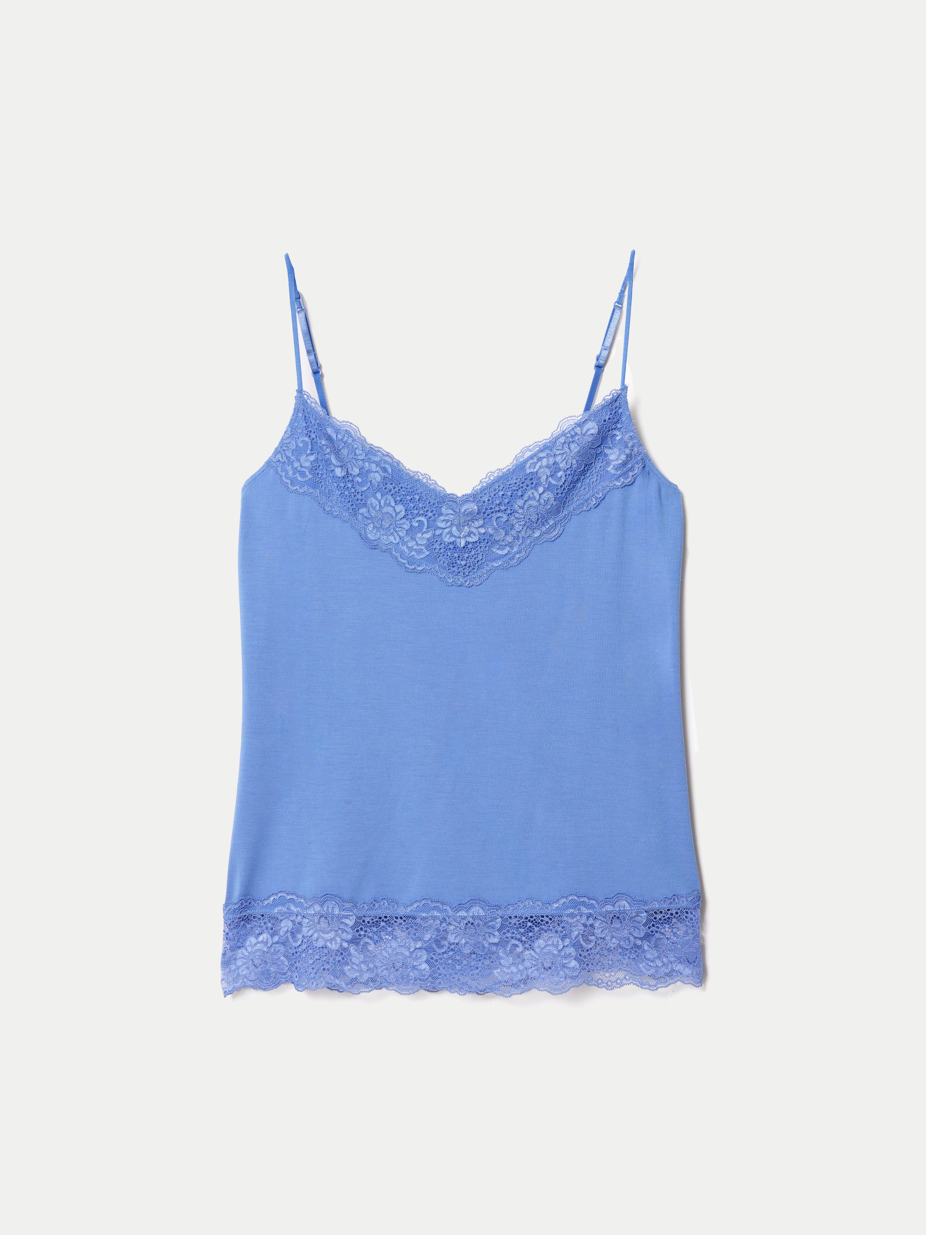 Modal Lace Vest | Cornflower - Image 5