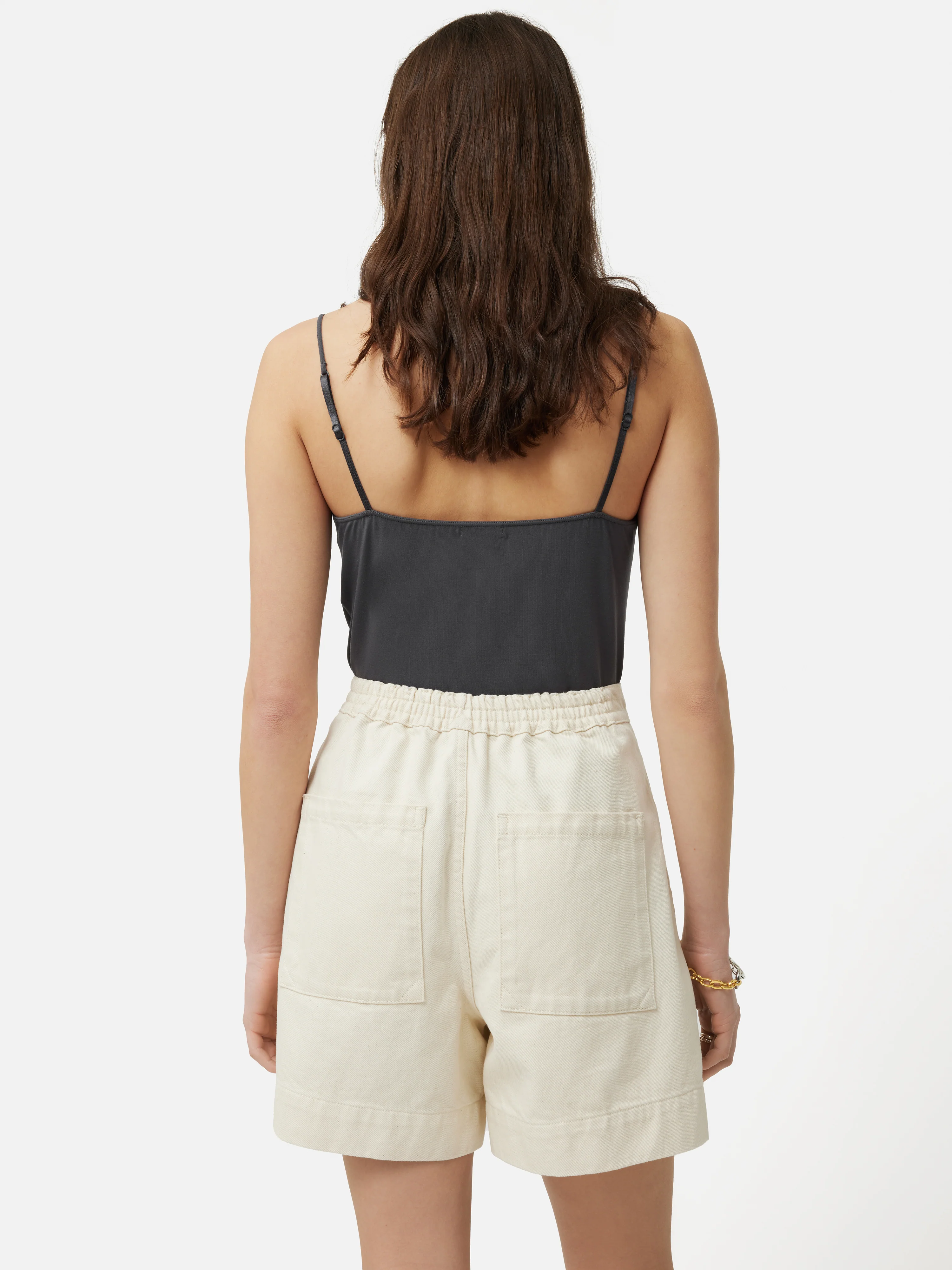 Modal Lace Vest | Dark Grey - Image 5