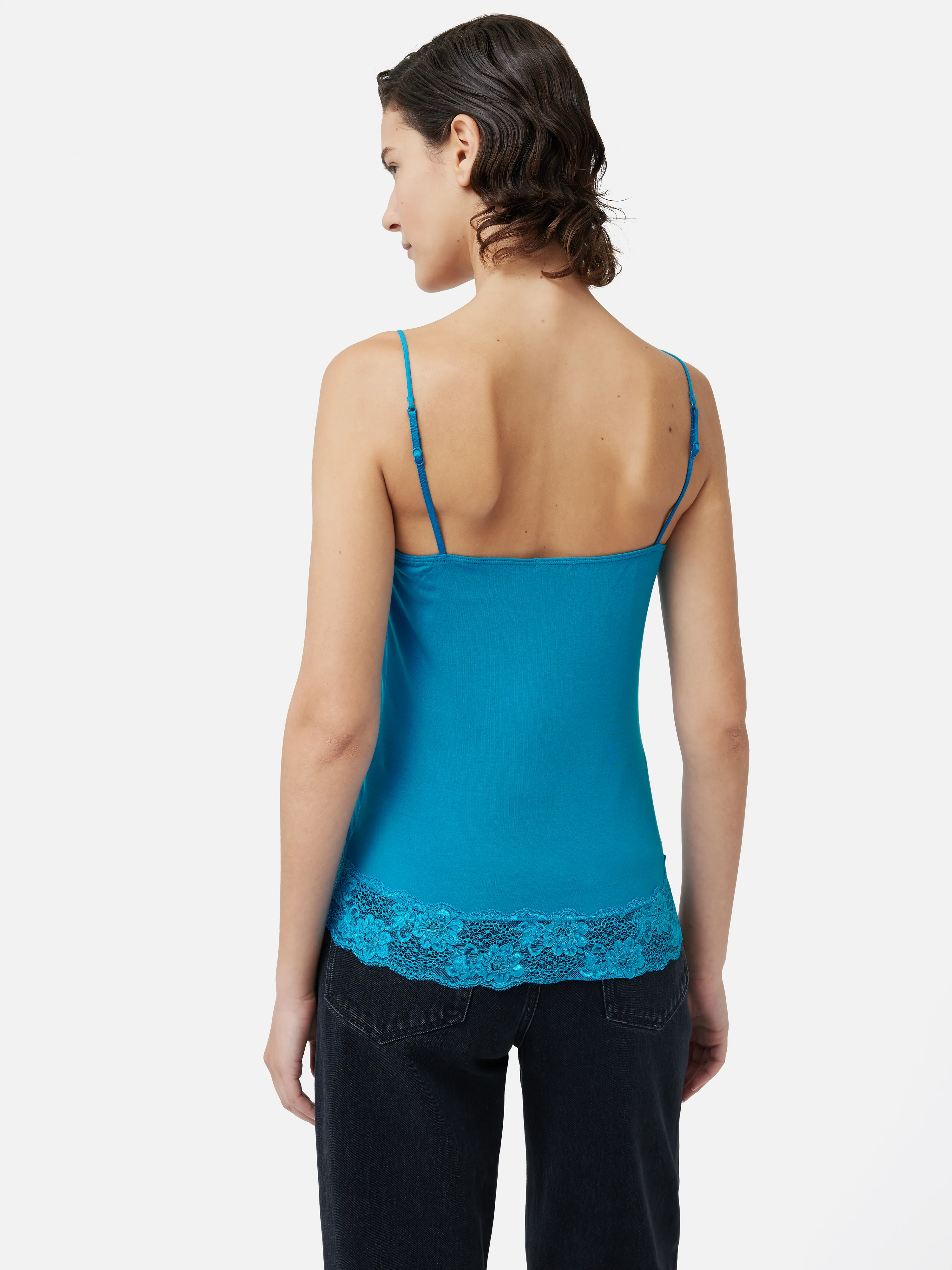 Modal Lace Vest | Deep Ocean - Image 6