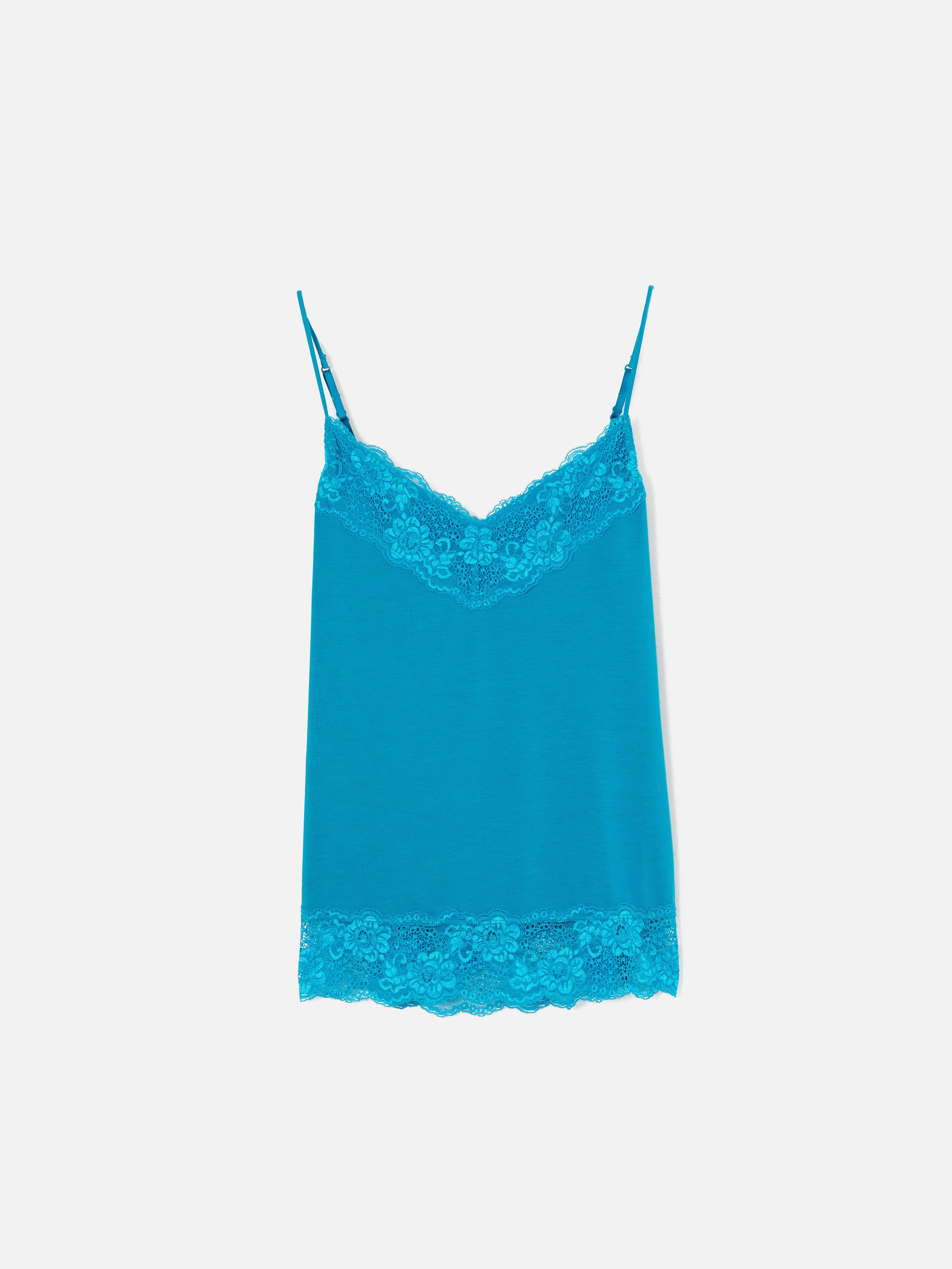 Modal Lace Vest | Deep Ocean - Image 7