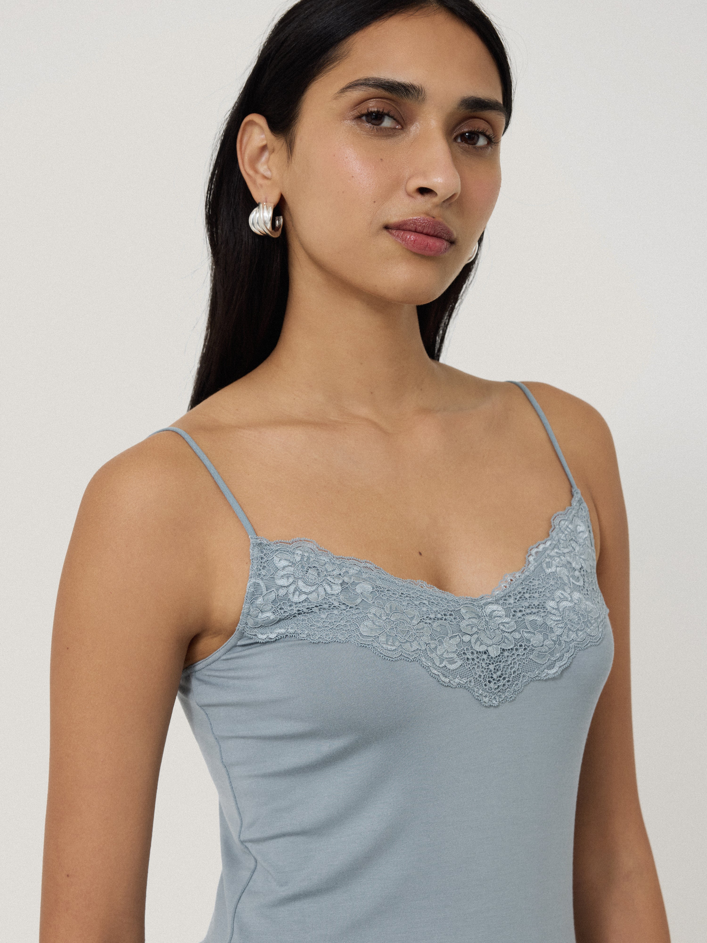 Modal Lace Vest | Summer Rain - Image 2