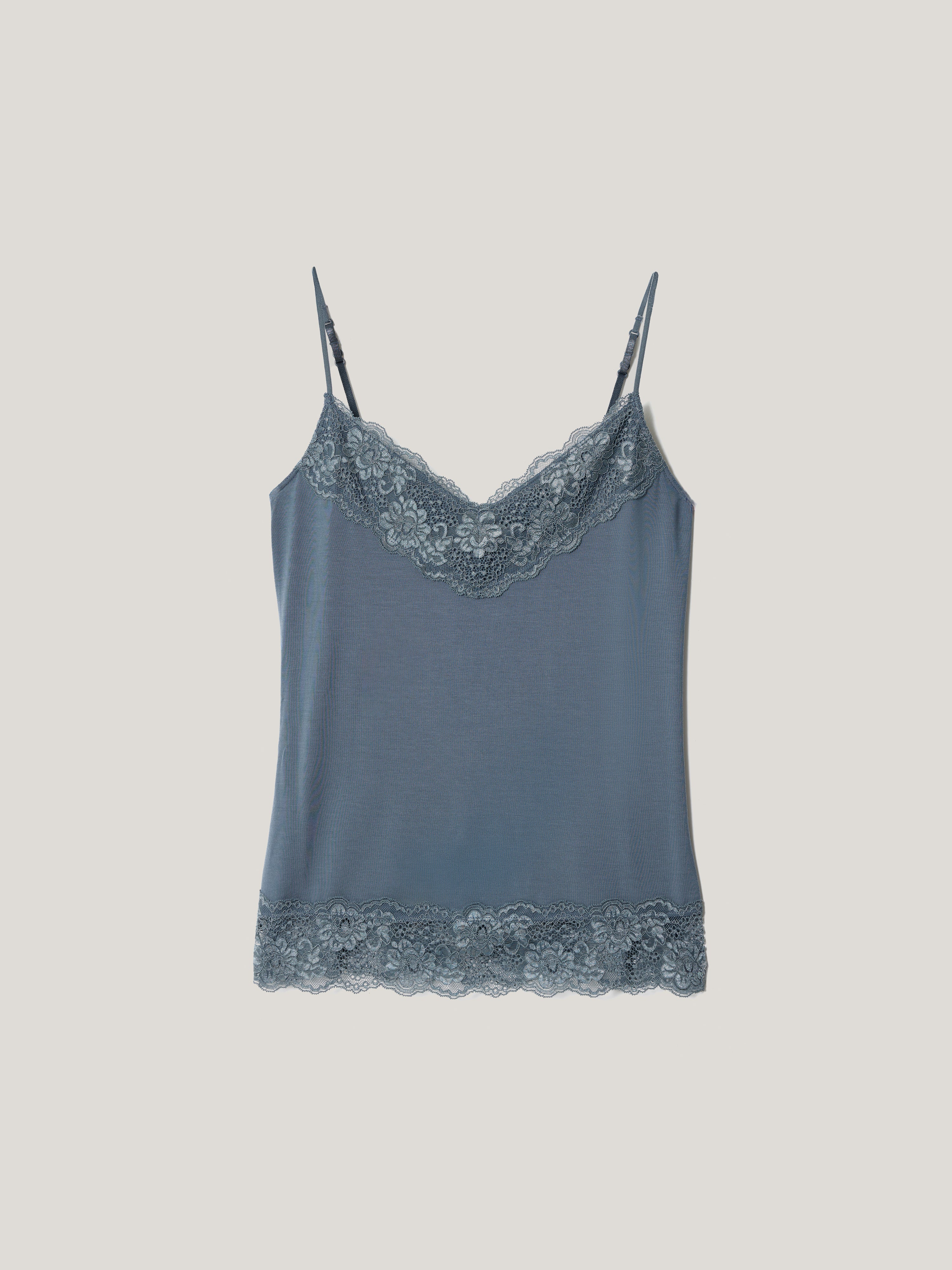 Modal Lace Vest | Summer Storm - Image 6