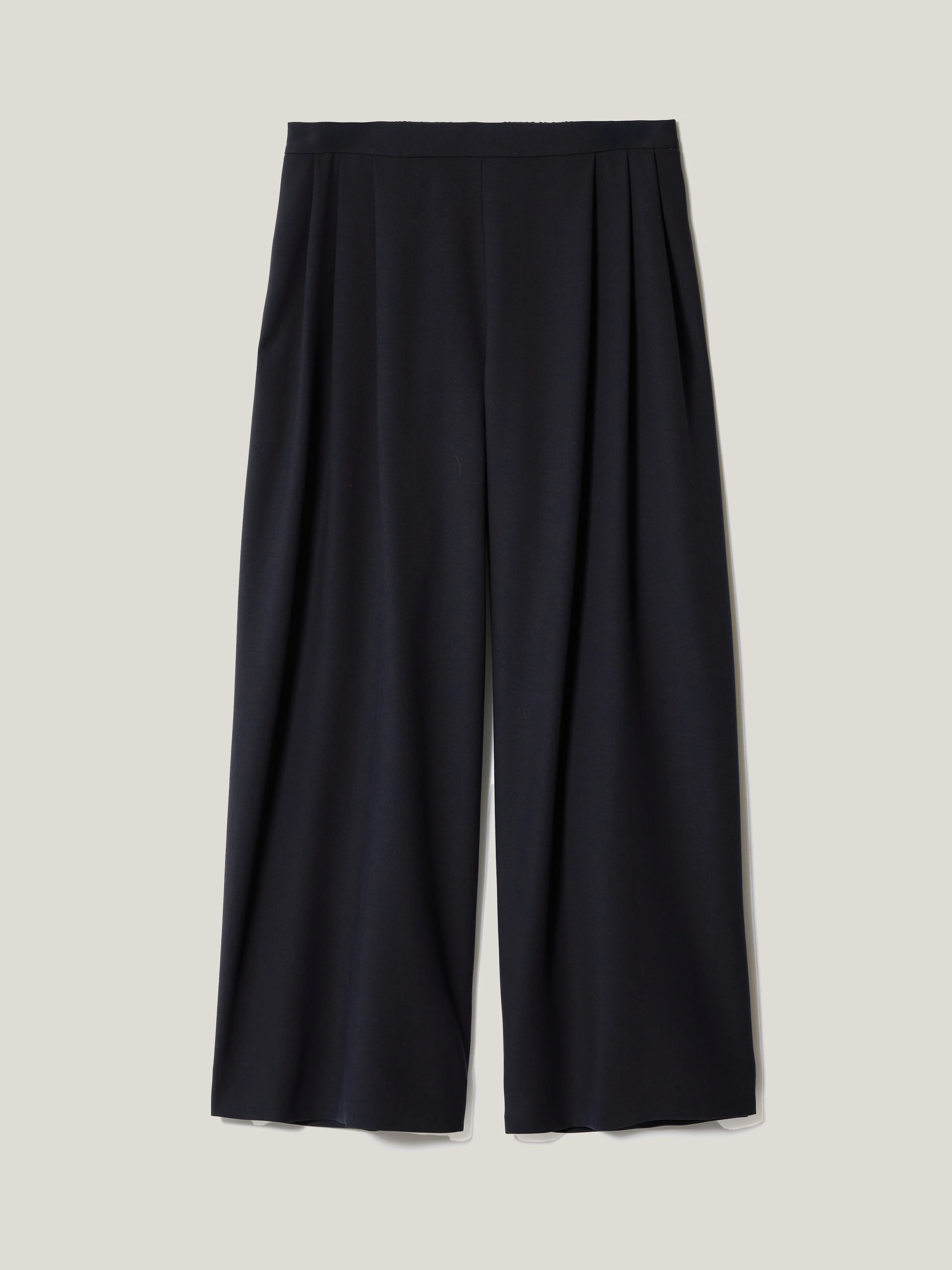 Modern Crepe Pleat Trouser | Navy - Image 5