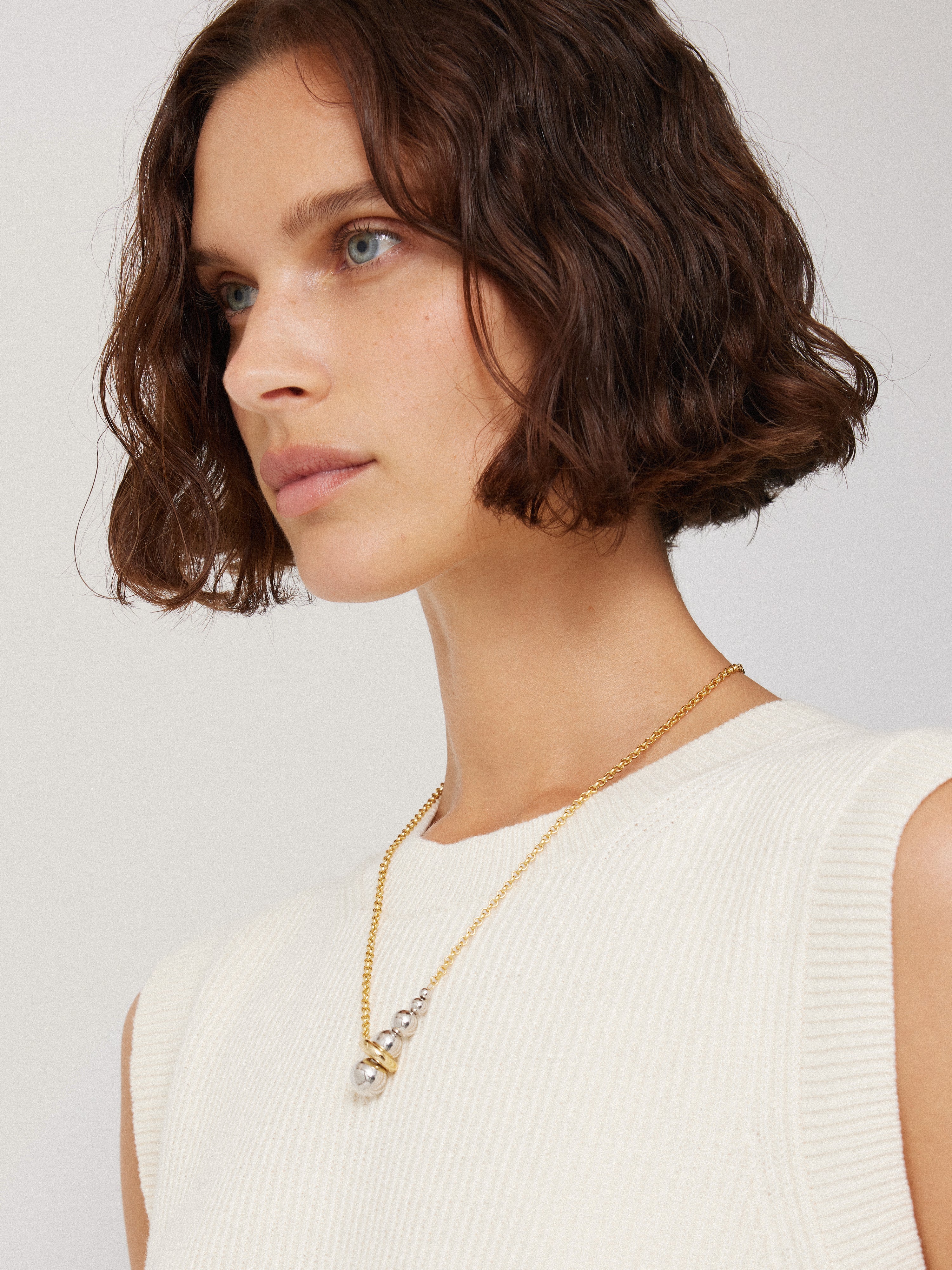 Molten Bead Necklace | Multi - Image 2