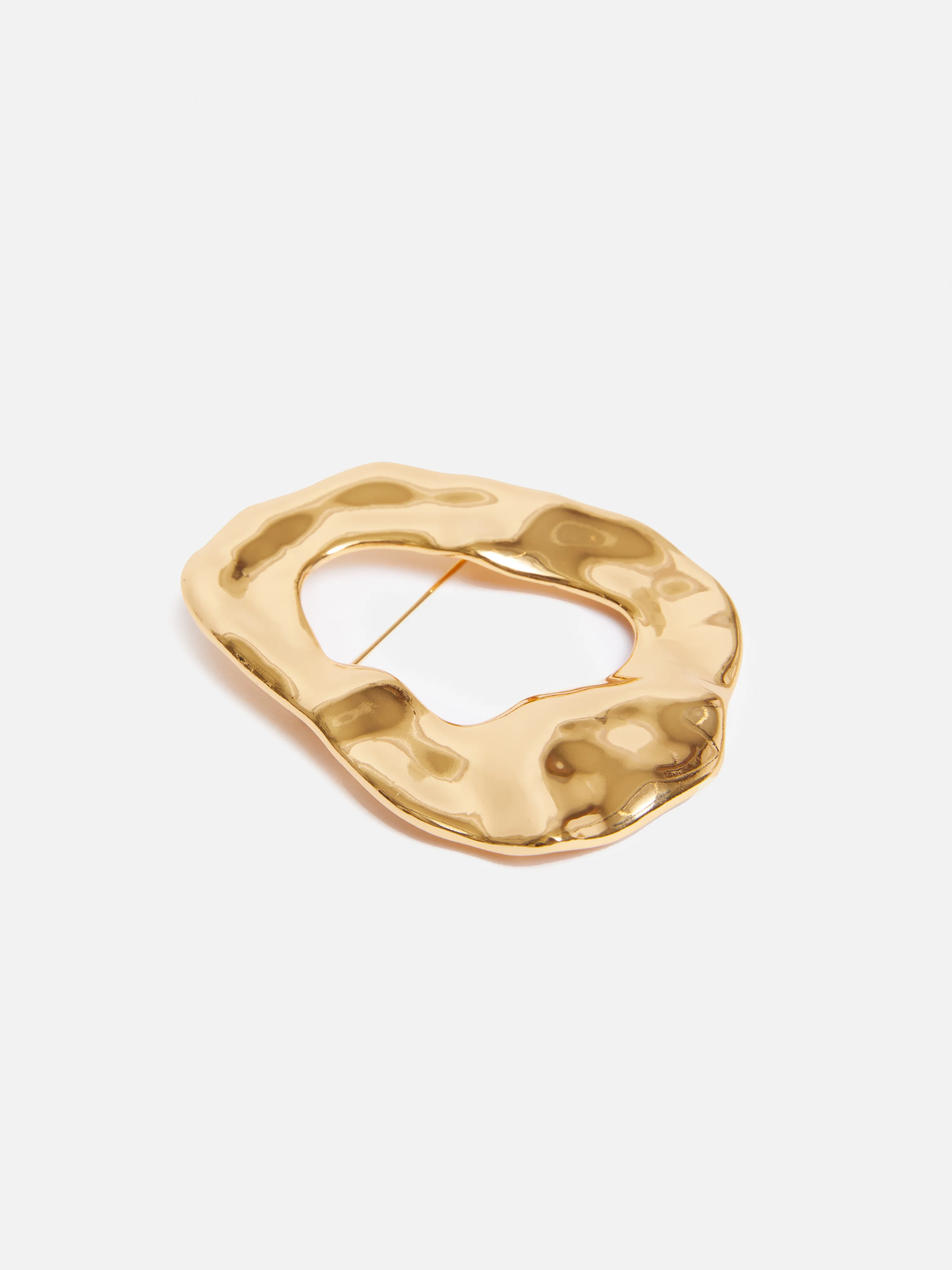 Molten Loop Brooch | Gold - Image 3
