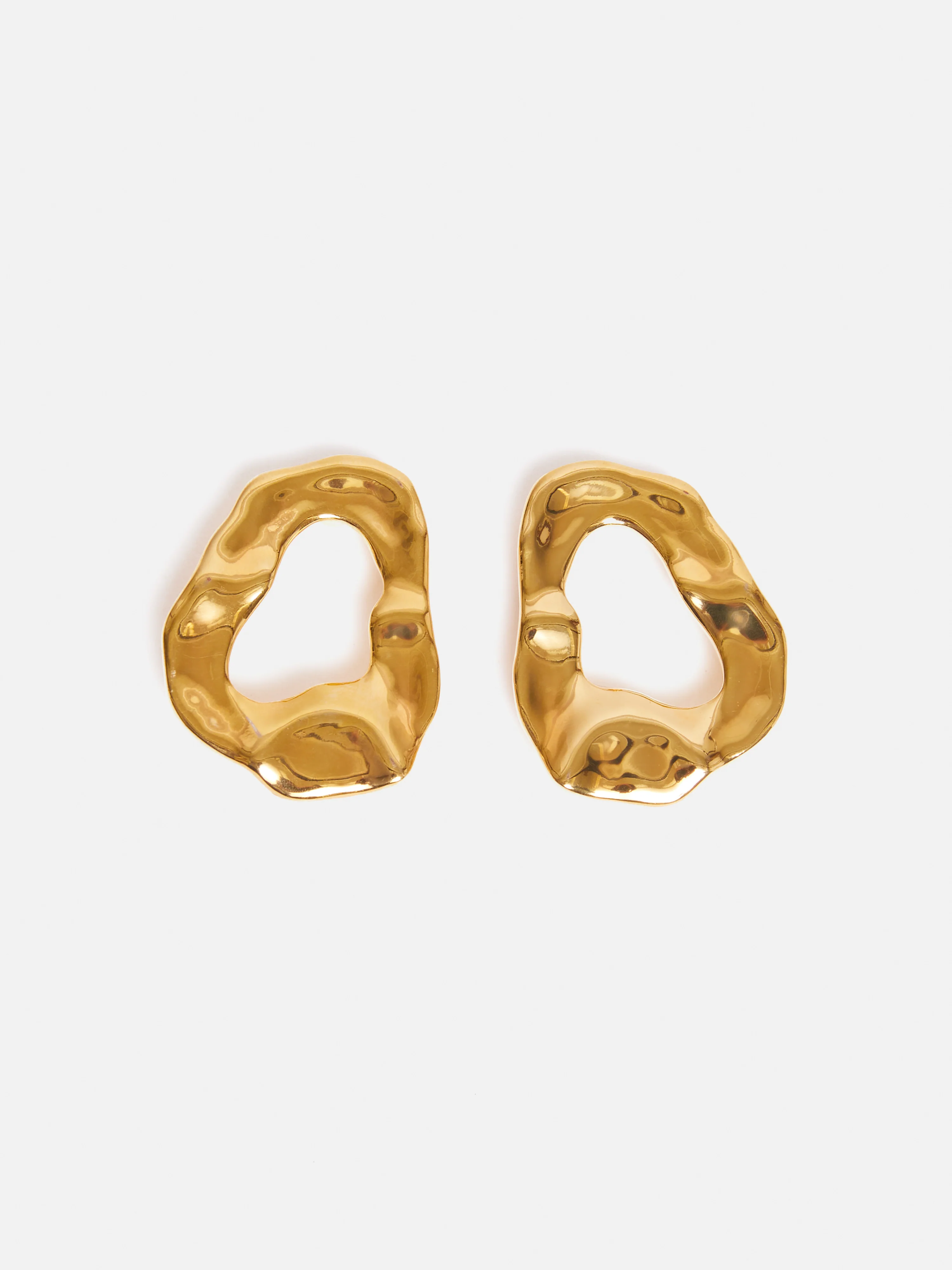Molten Loop Stud Earring | Gold - Image 4