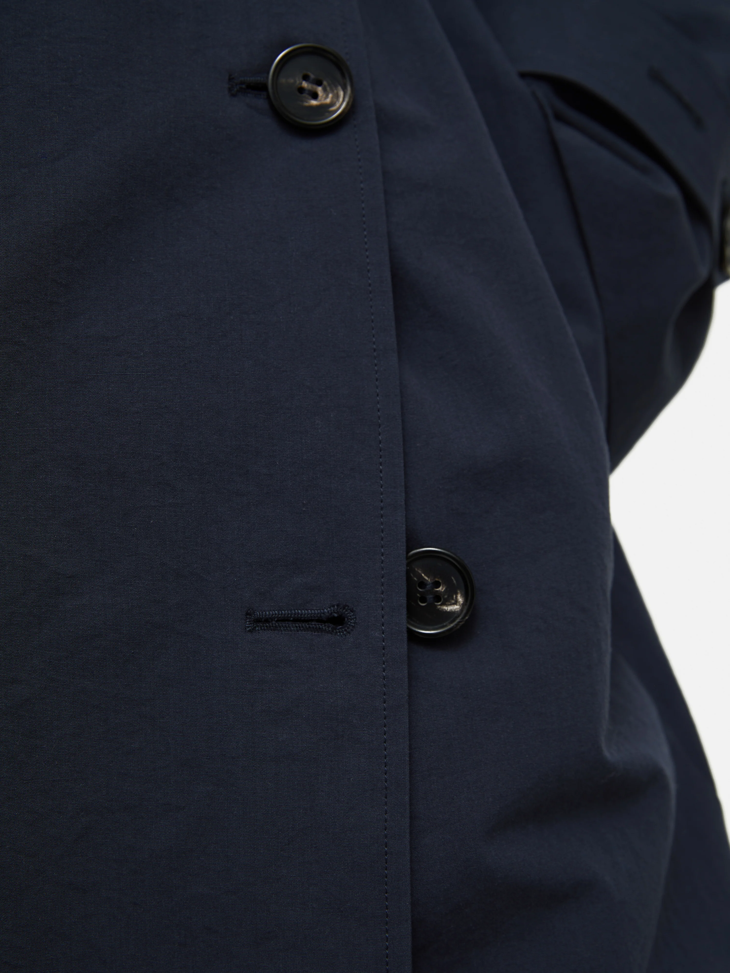 Nelson Cotton Trench Coat | Blue - Image 10