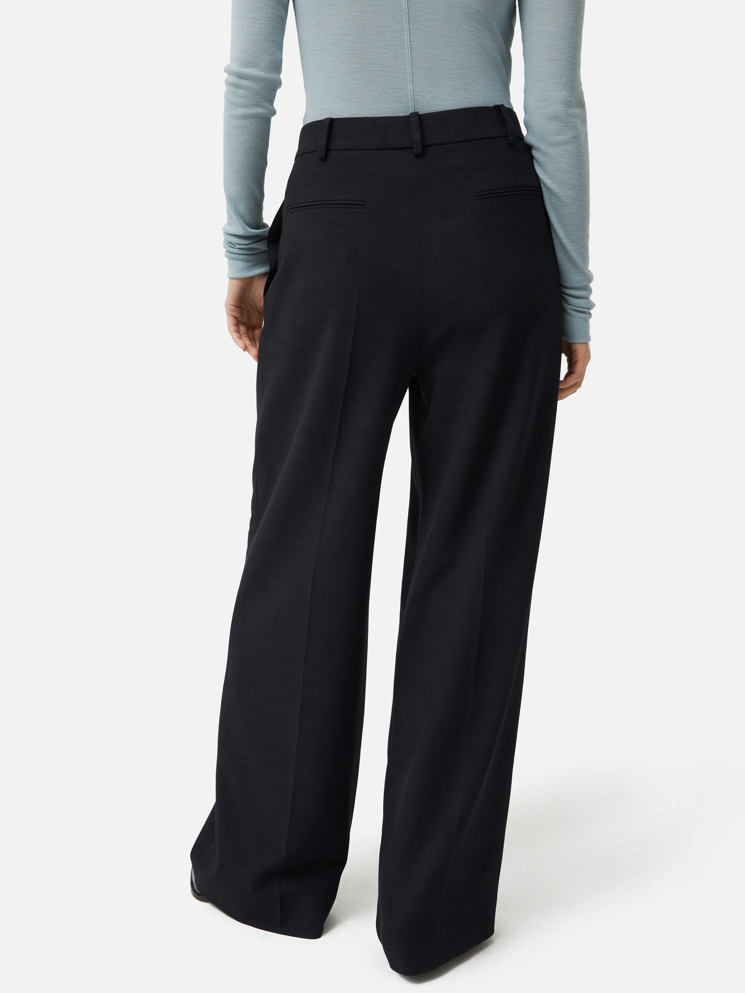 Nik Crosshatch Trouser | Navy - Image 5