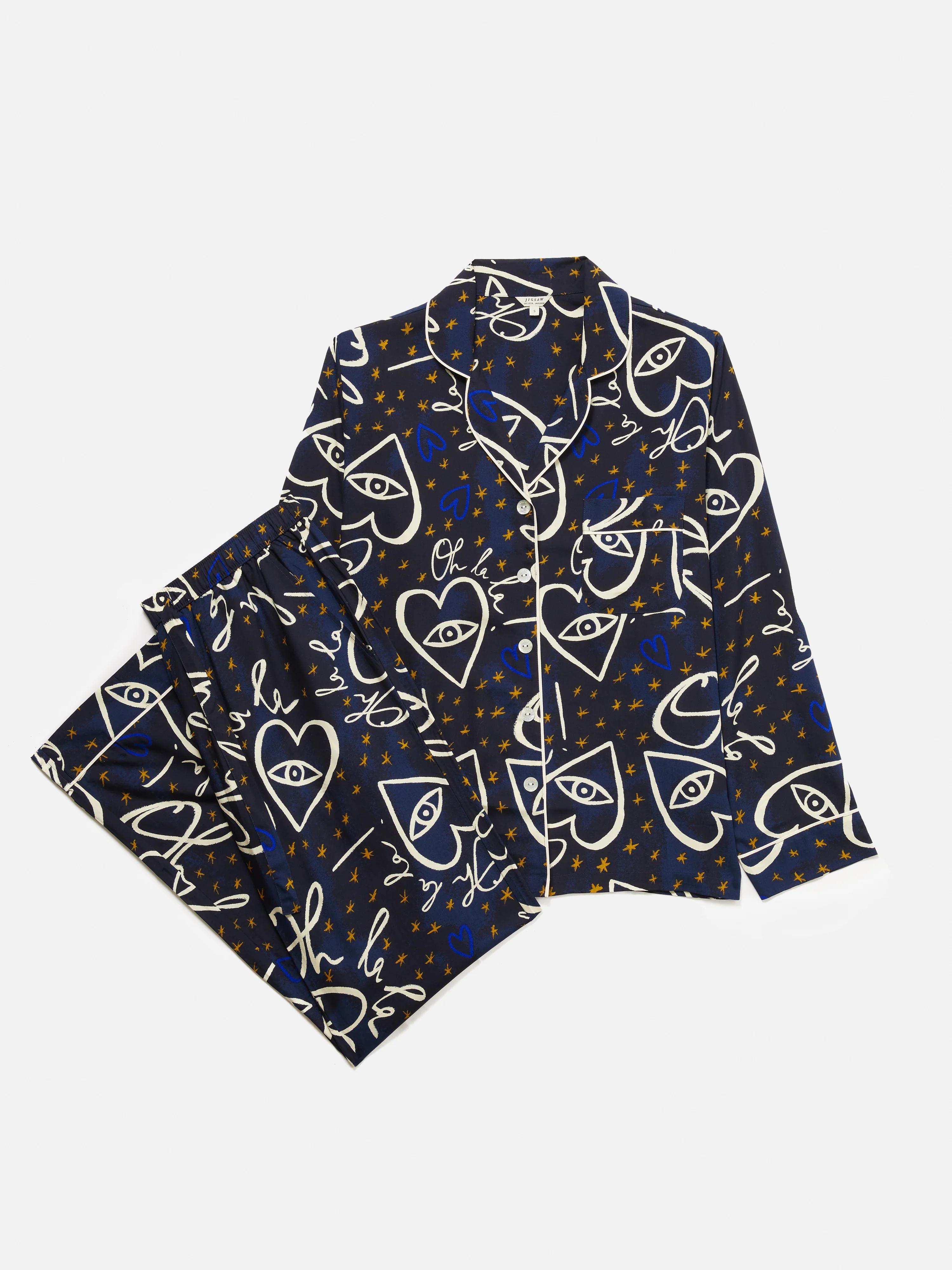 Oh La La Modal Pyjama | Navy - Image 7