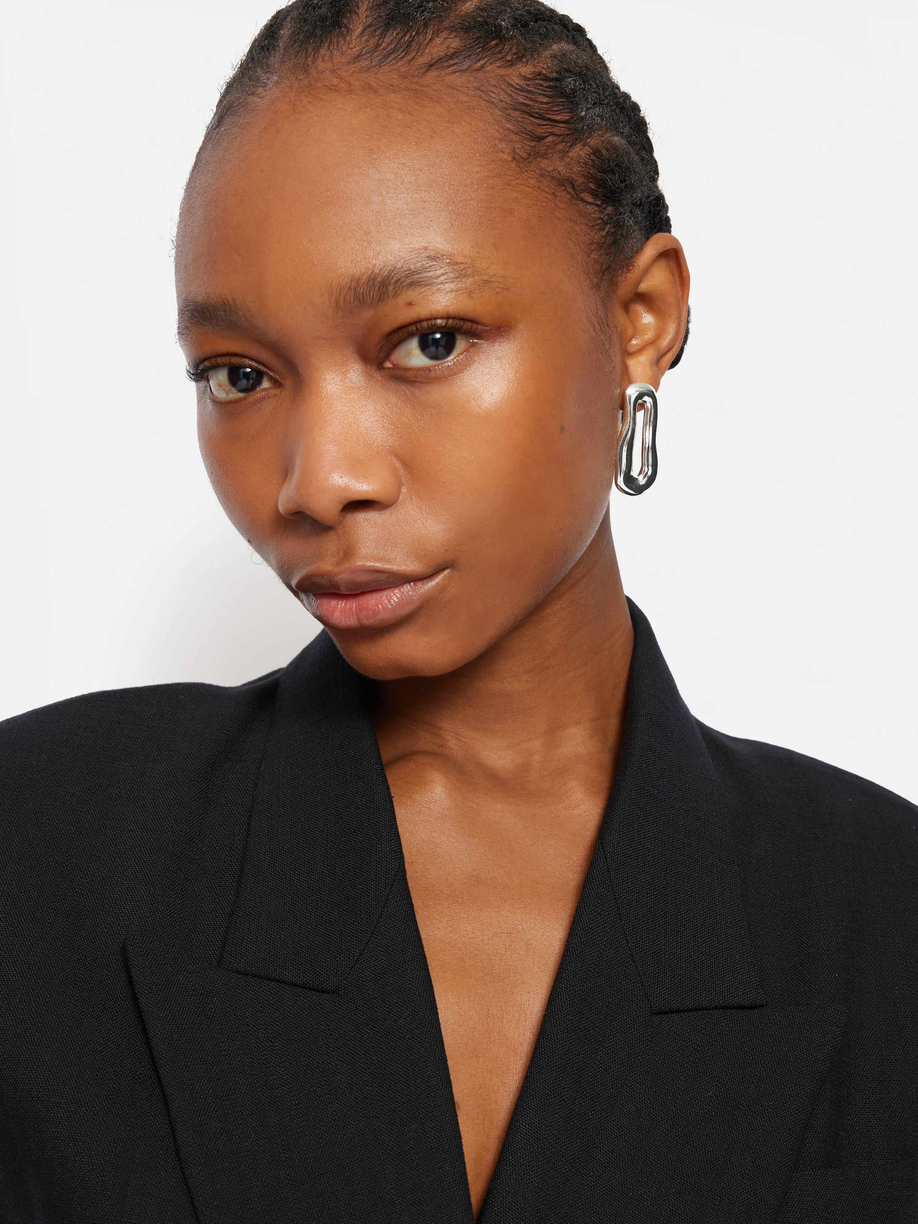 Organic Loop Earrings | Silver - Image 2