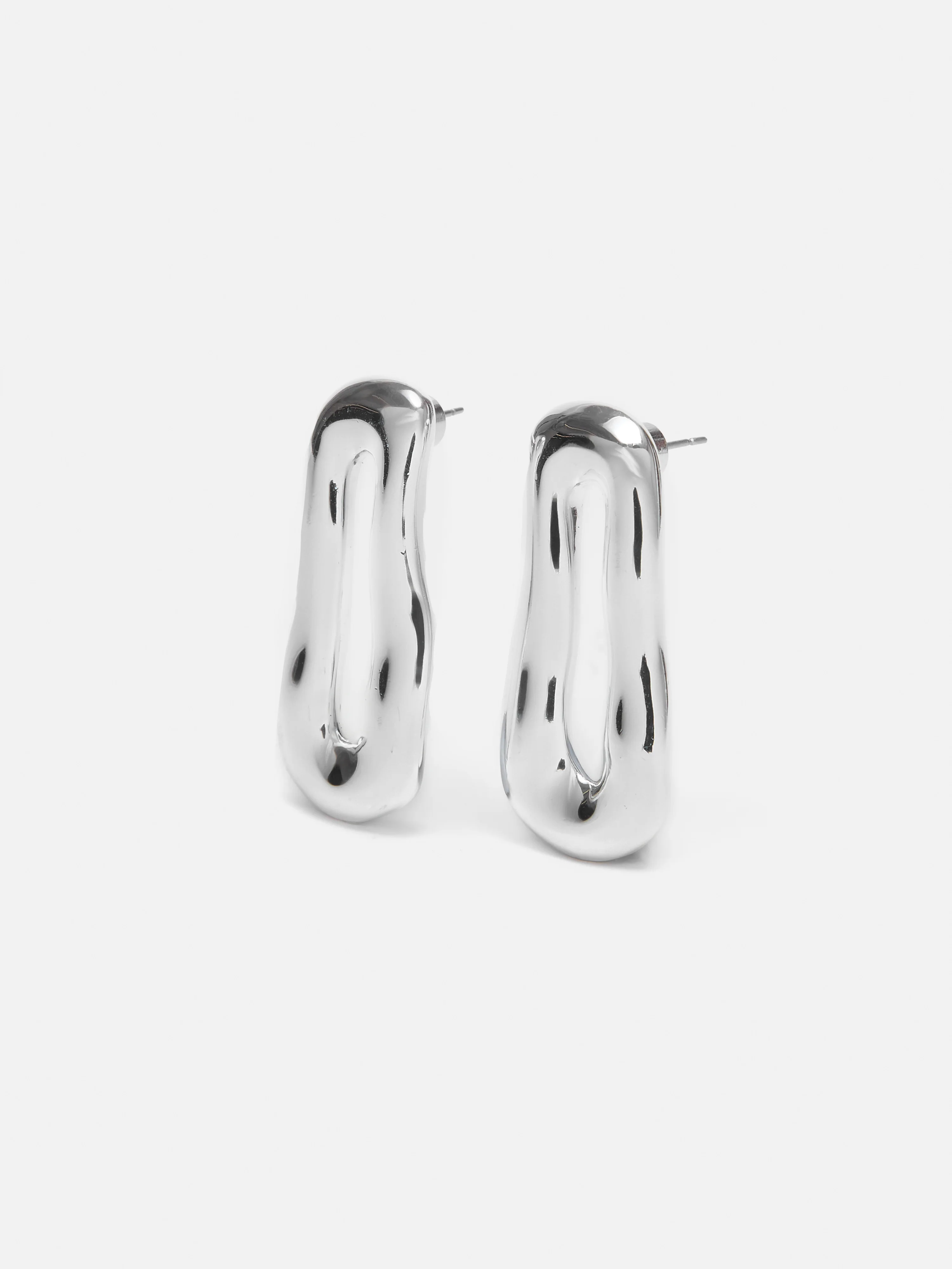 Organic Loop Earrings | Silver - Image 4