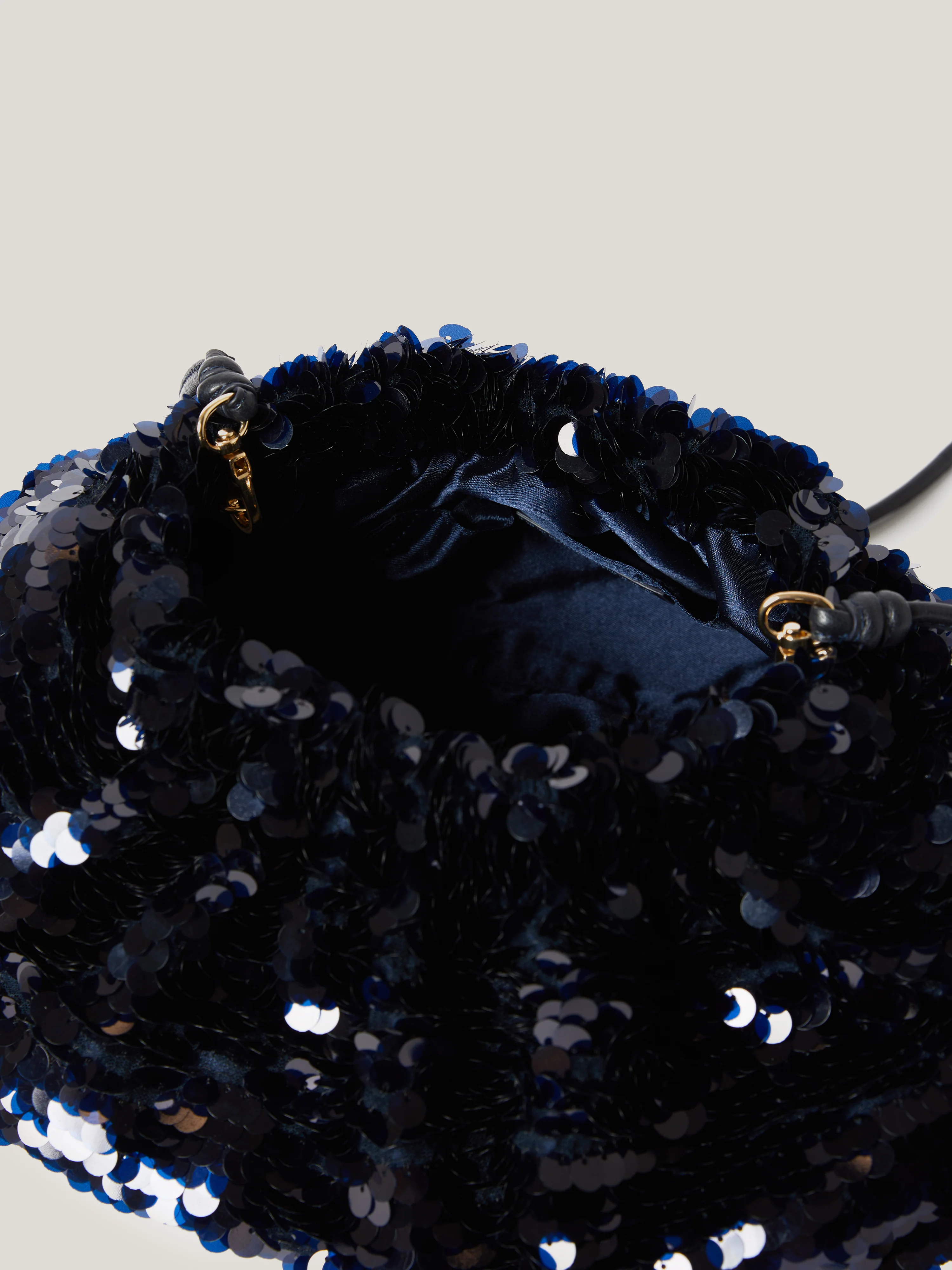 Oversized Sequin Clutch | Navy - Image 4