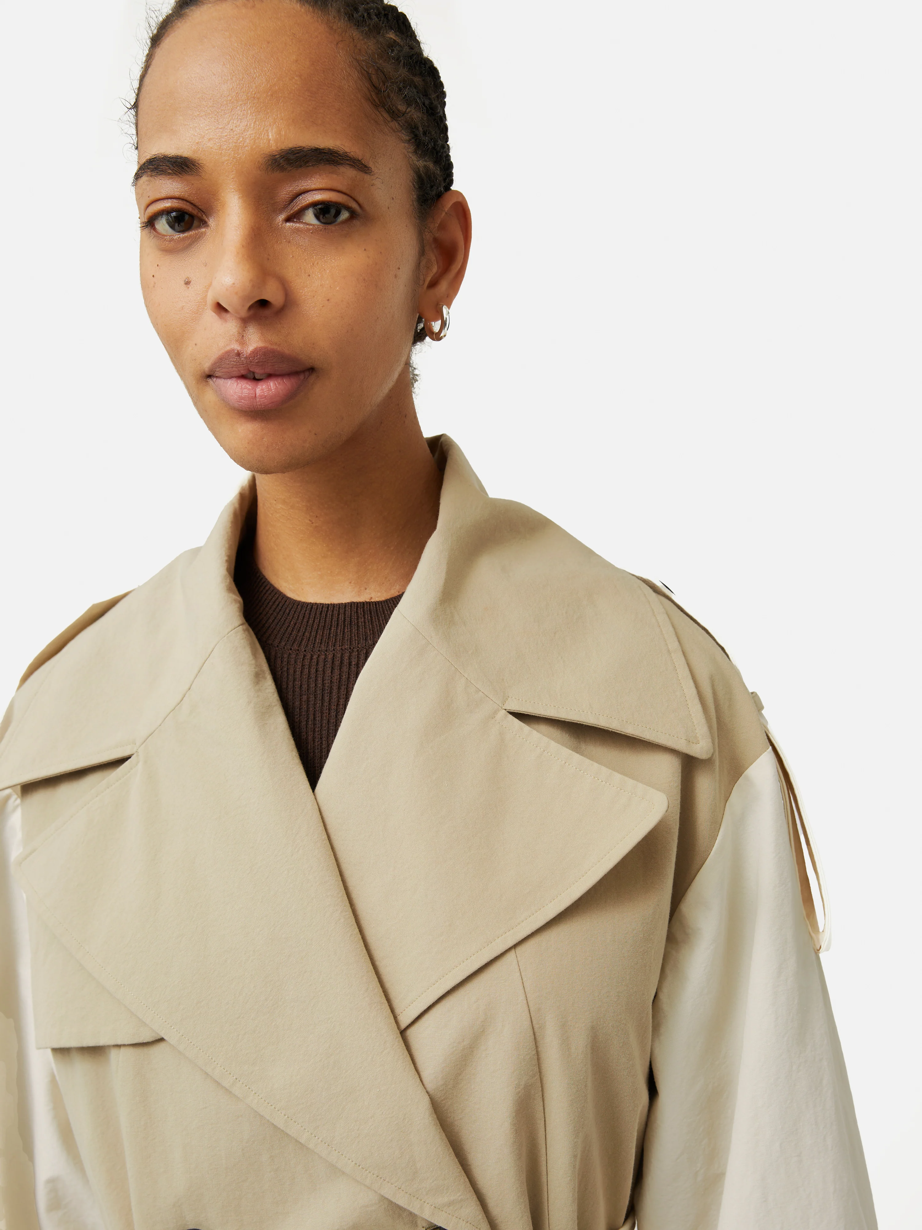 Panelled Trench Coat | Multi - Image 3