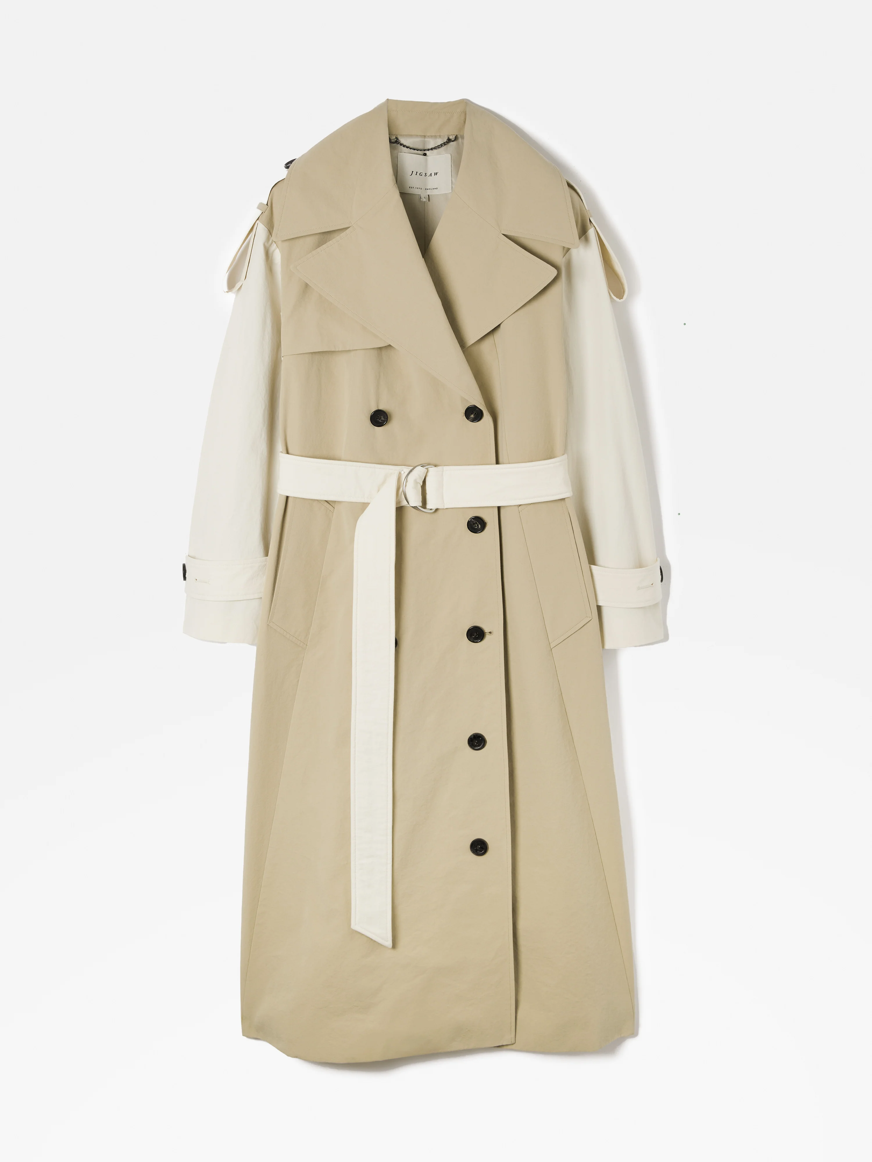 Panelled Trench Coat | Multi - Image 8