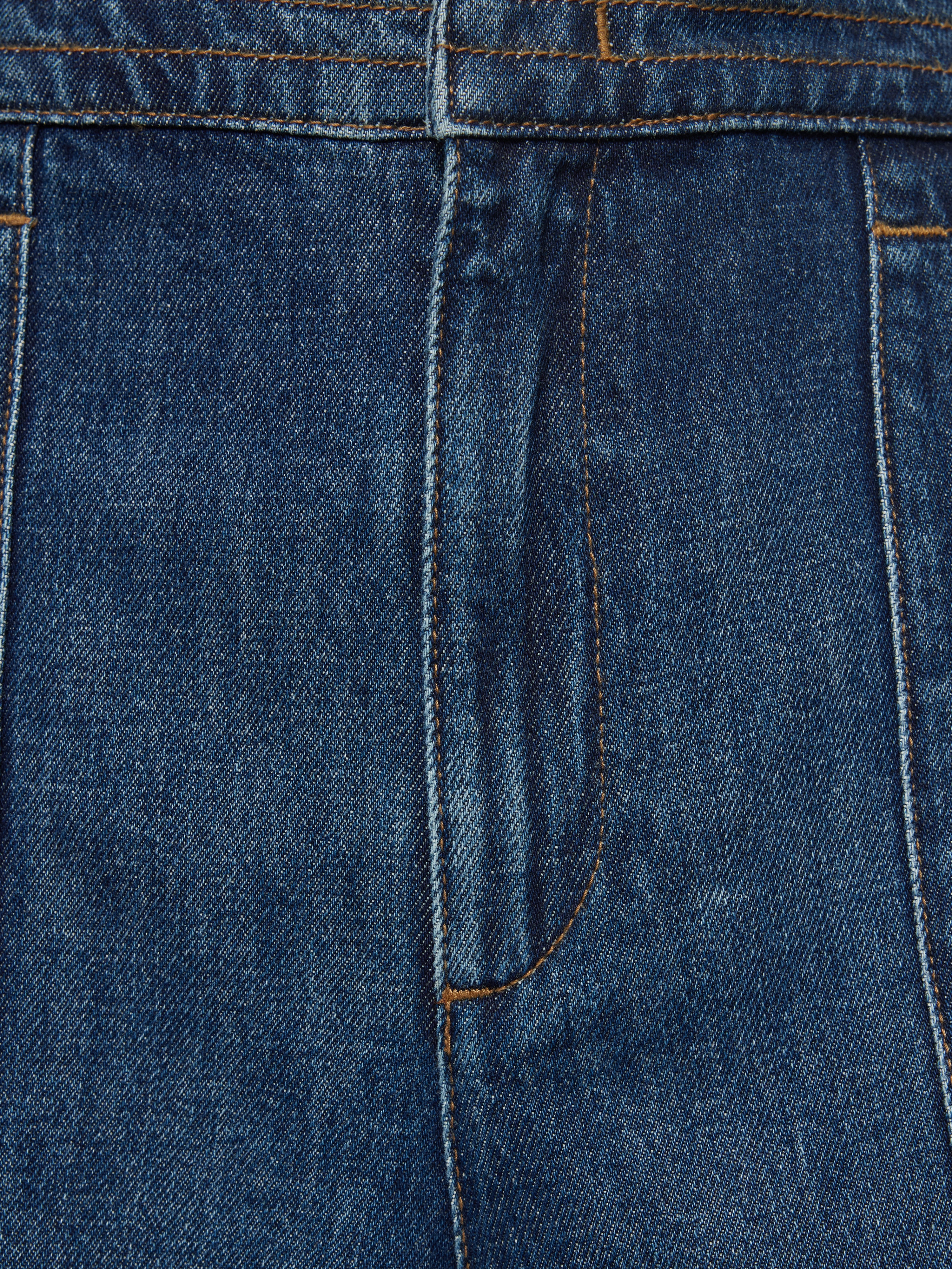 Denim Patch Pocket Shorts | Blue - Image 7