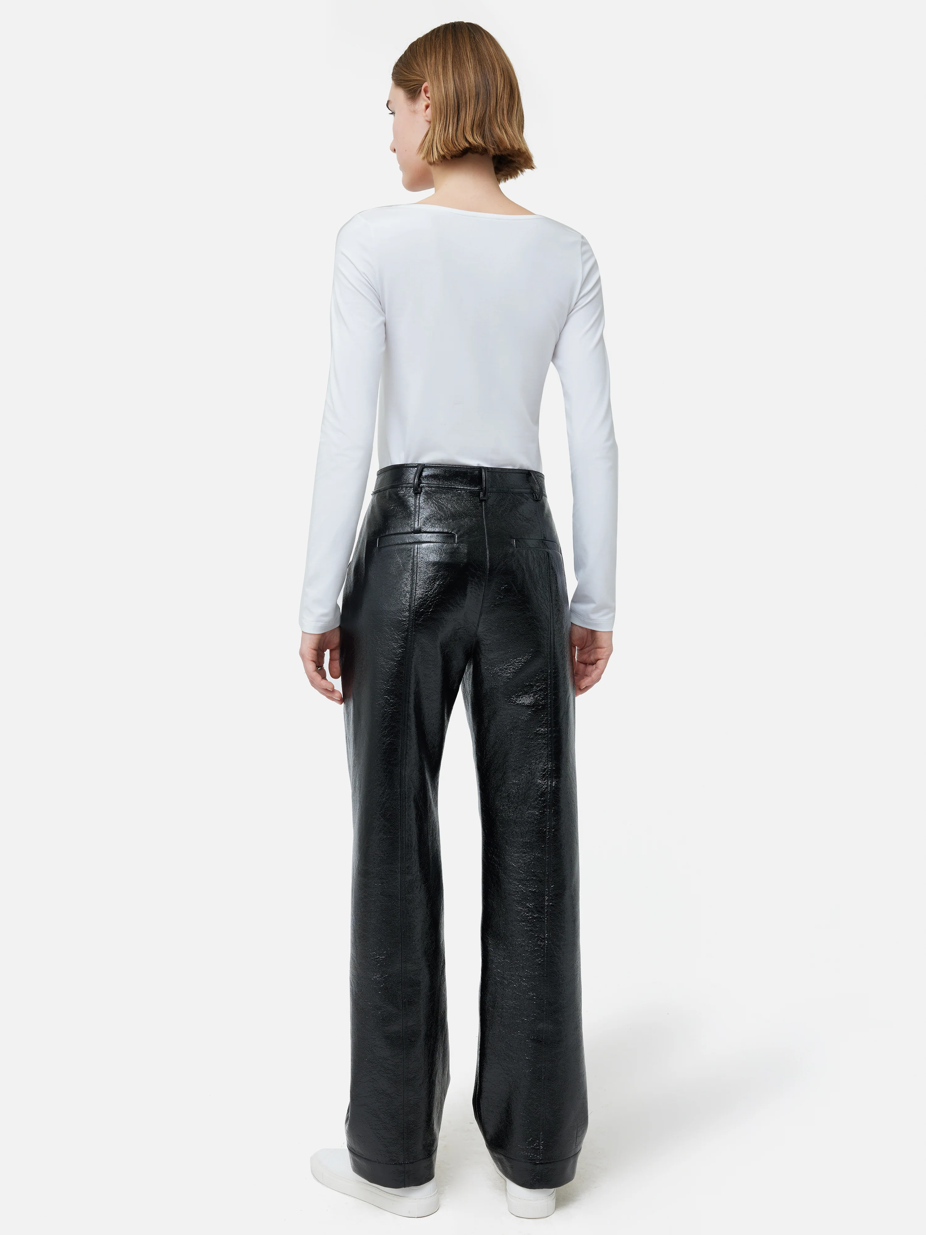 Patent Hatton Trouser | Black - Image 3
