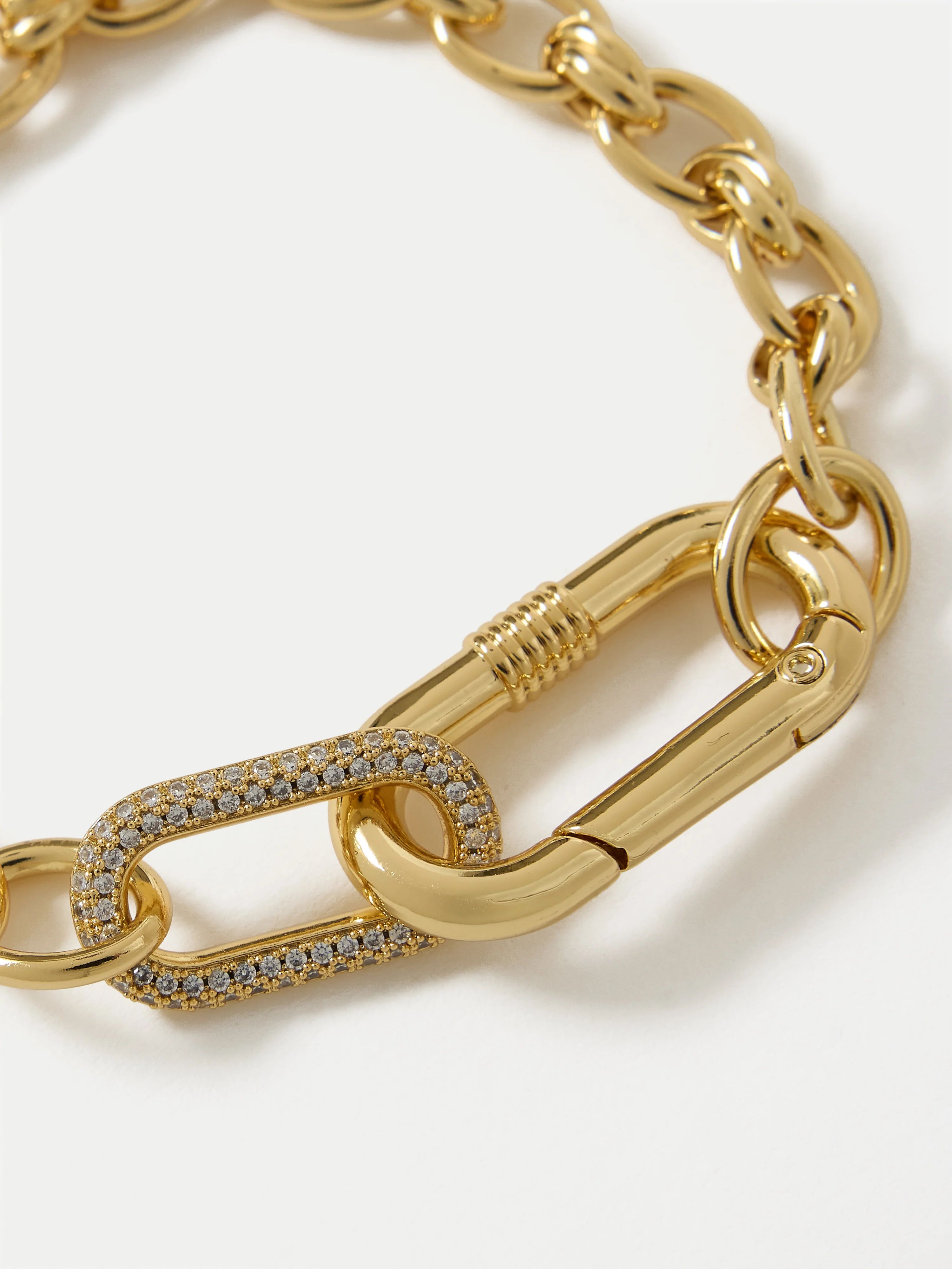 Pave Chain Bracelet | Gold - Image 2